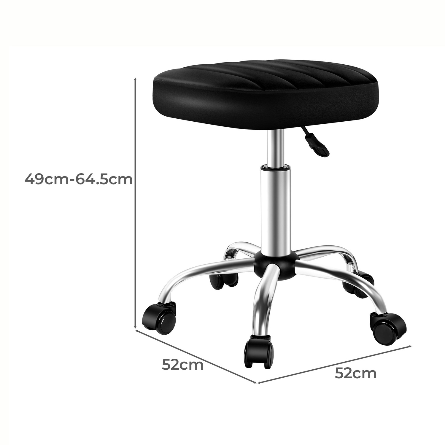 Thais Faux Leather Salon Stool