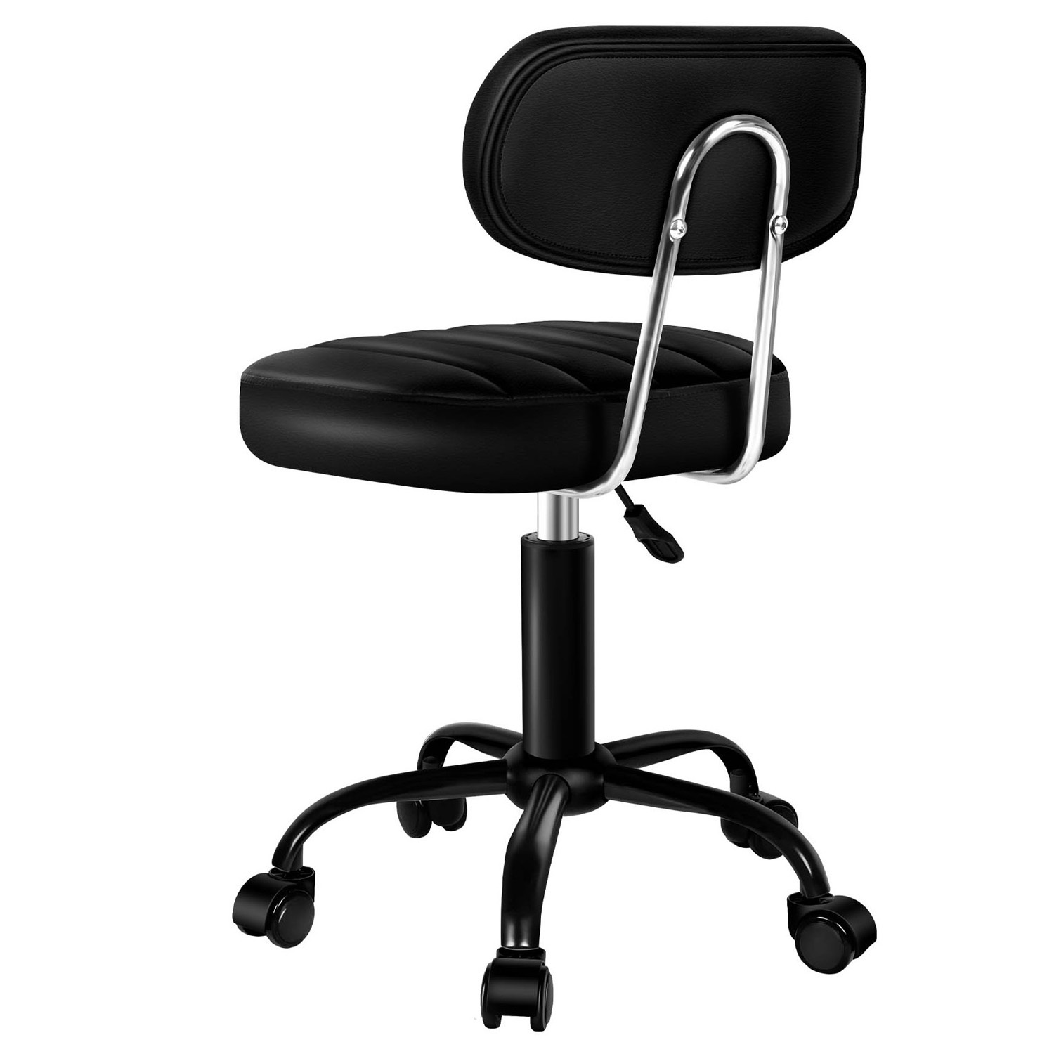 Raisa Faux Leather Salon Stool