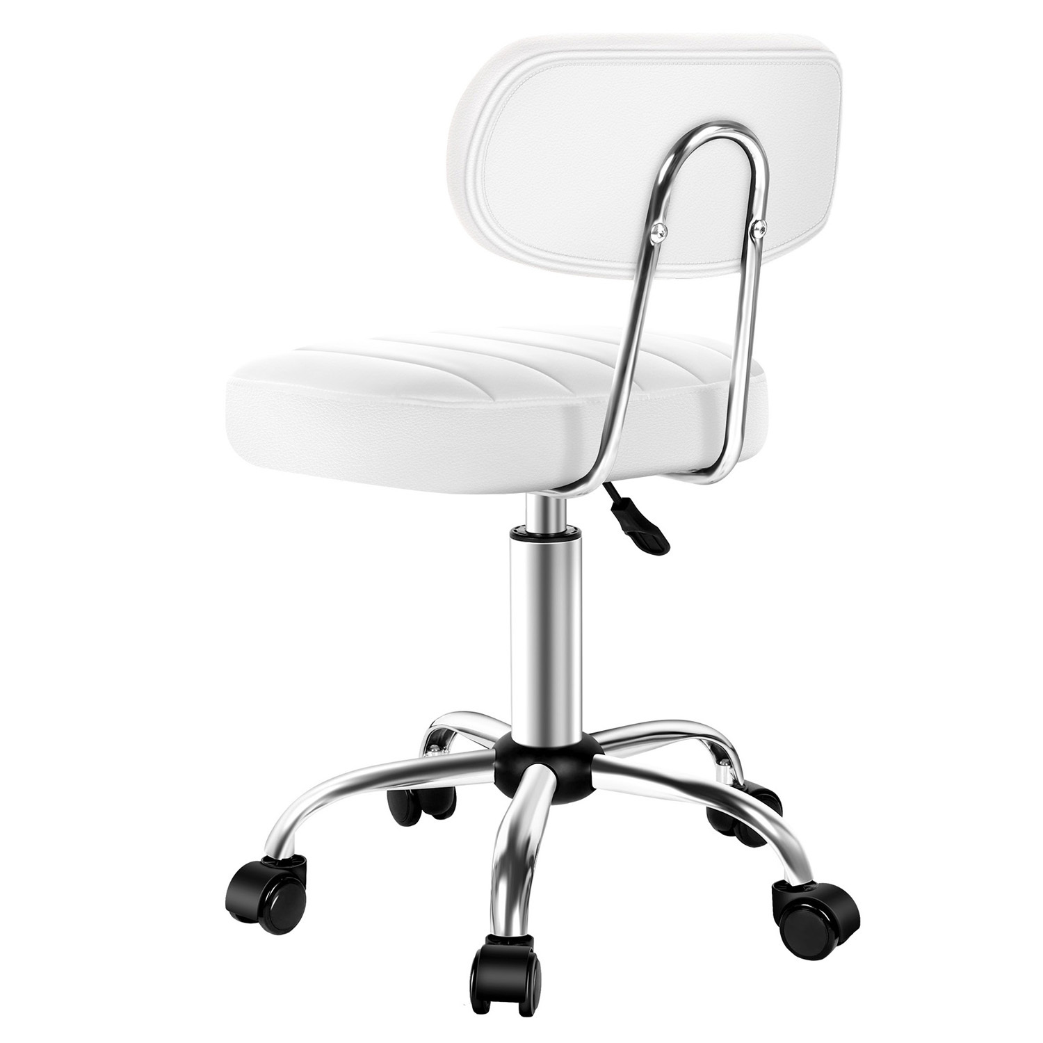 Raisa Faux Leather Salon Stool