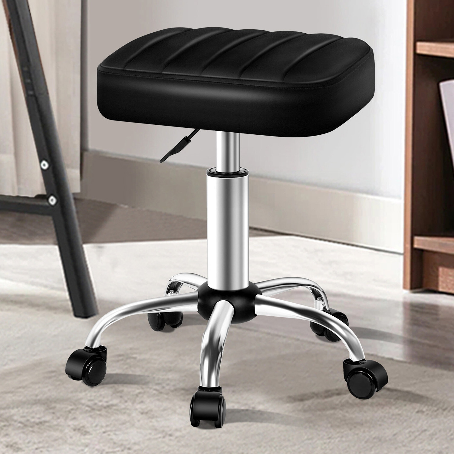 Thais Faux Leather Salon Stool