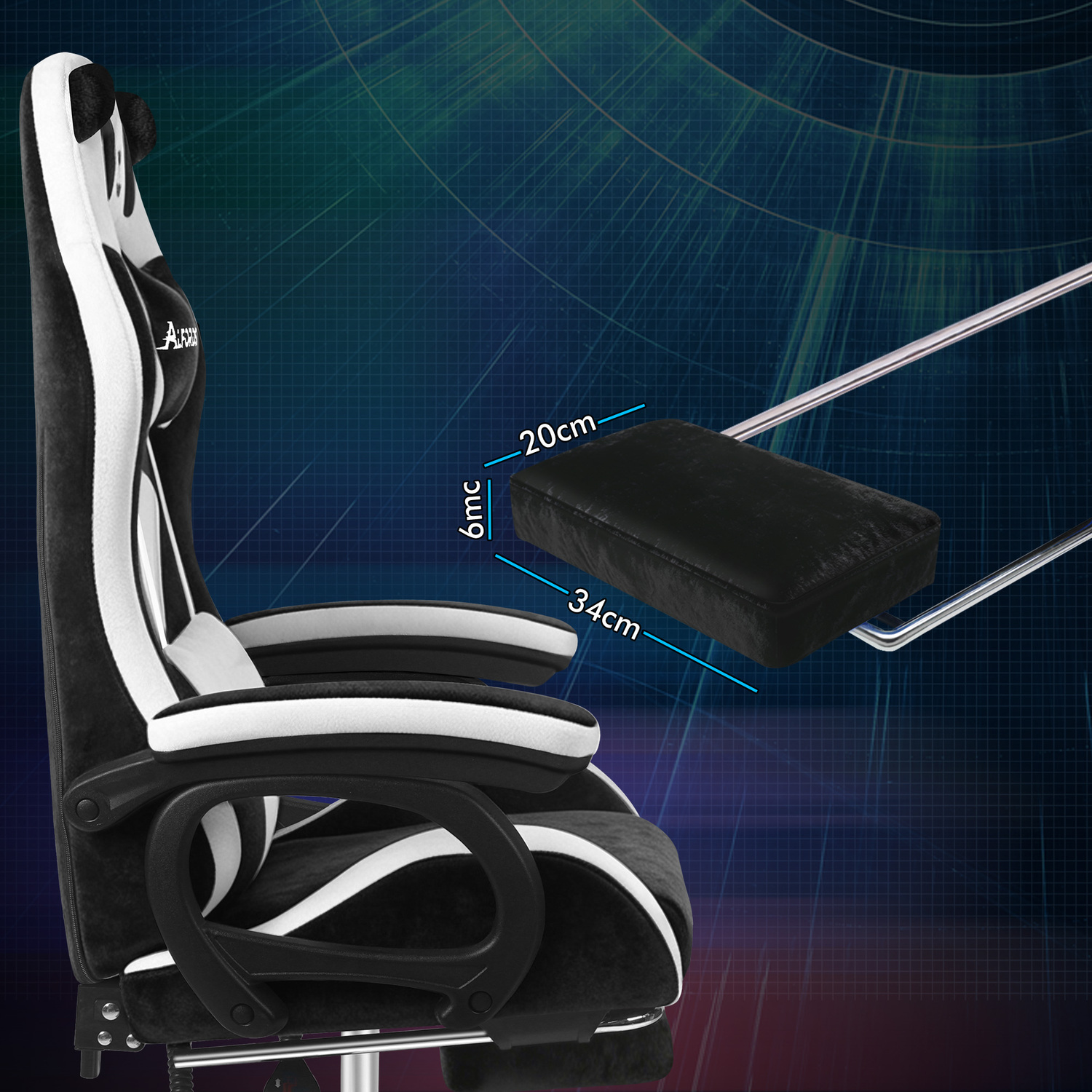 Kostis Gaming Massage Office Chair with Footrest