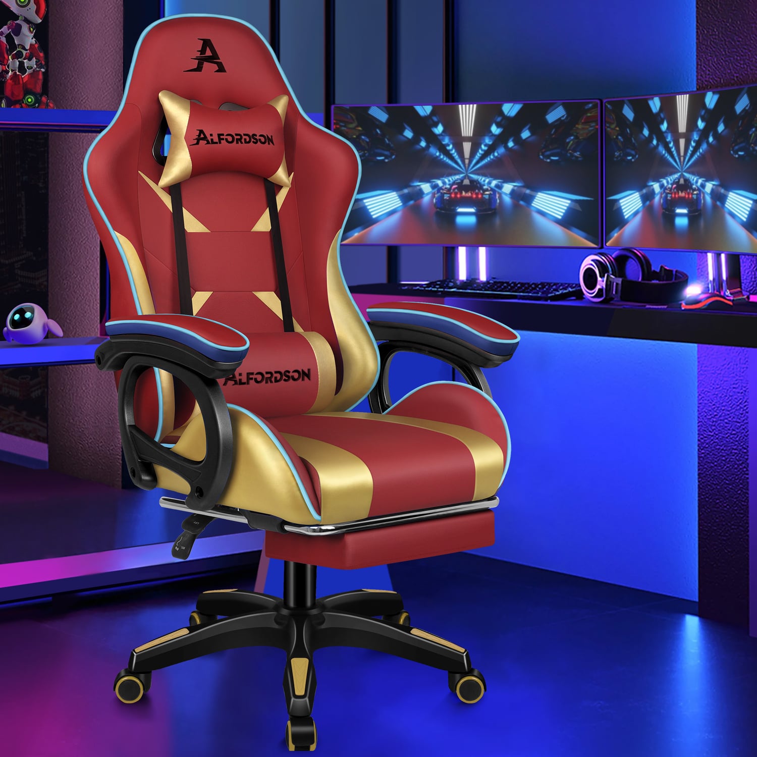 Kostis Gaming Massage Office Chair with Footrest