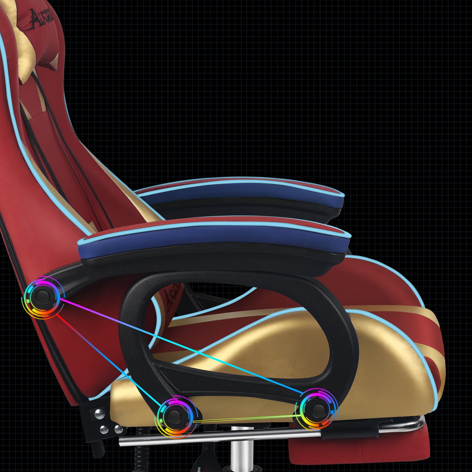 Kostis Gaming Massage Office Chair with Footrest