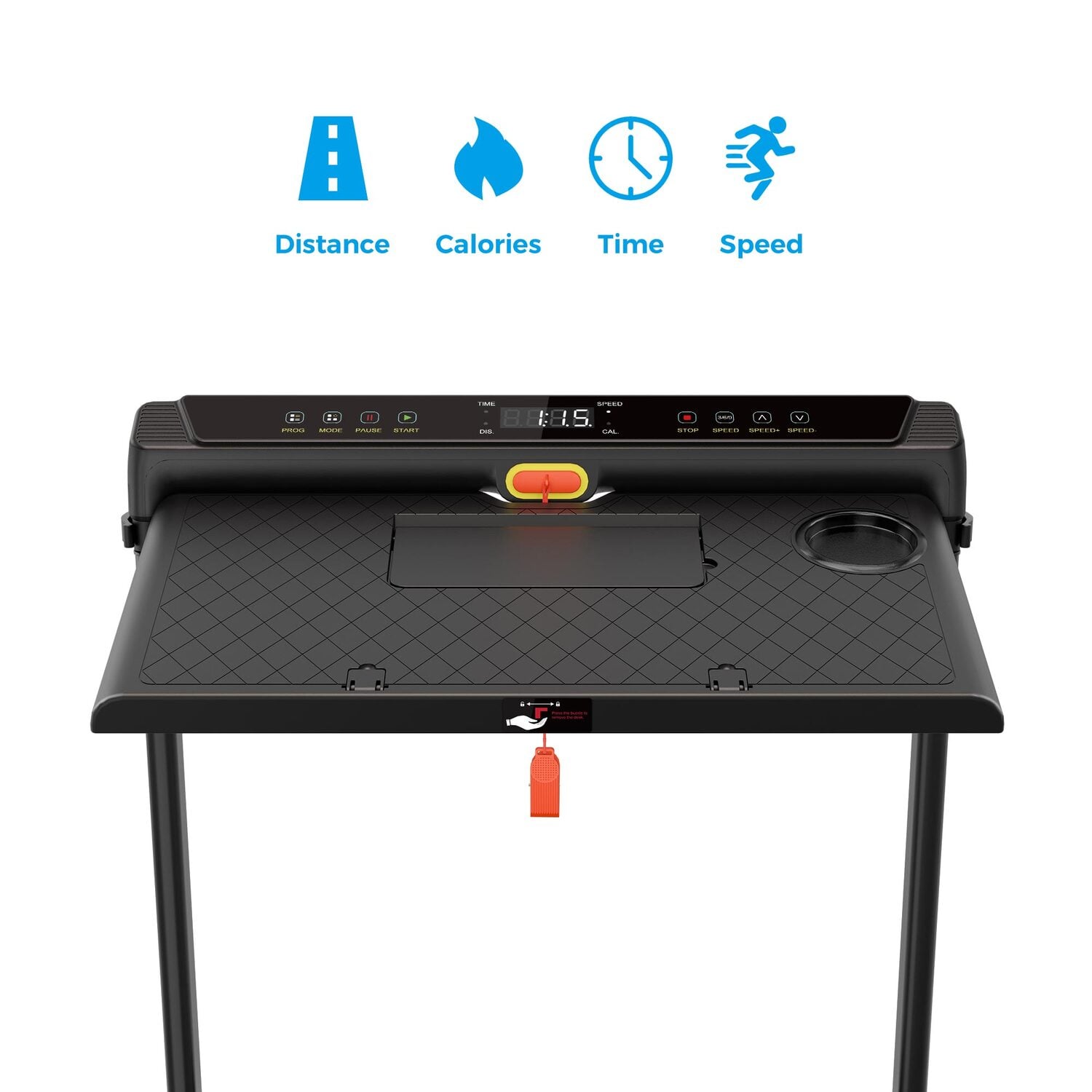 Verdira 3-in-1 Electric Walking Pad with Removable Desk