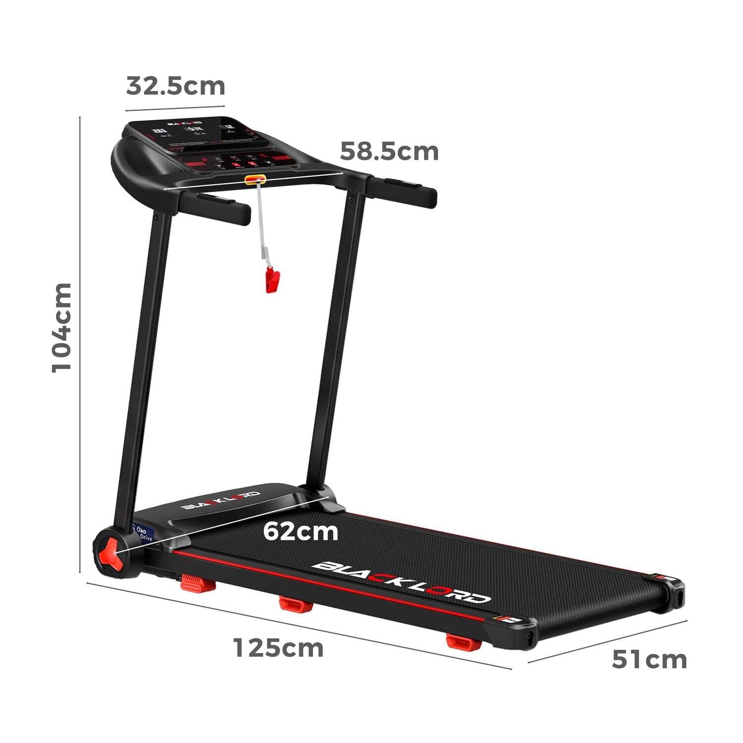 Tyrannize Foldable Electric Treadmill