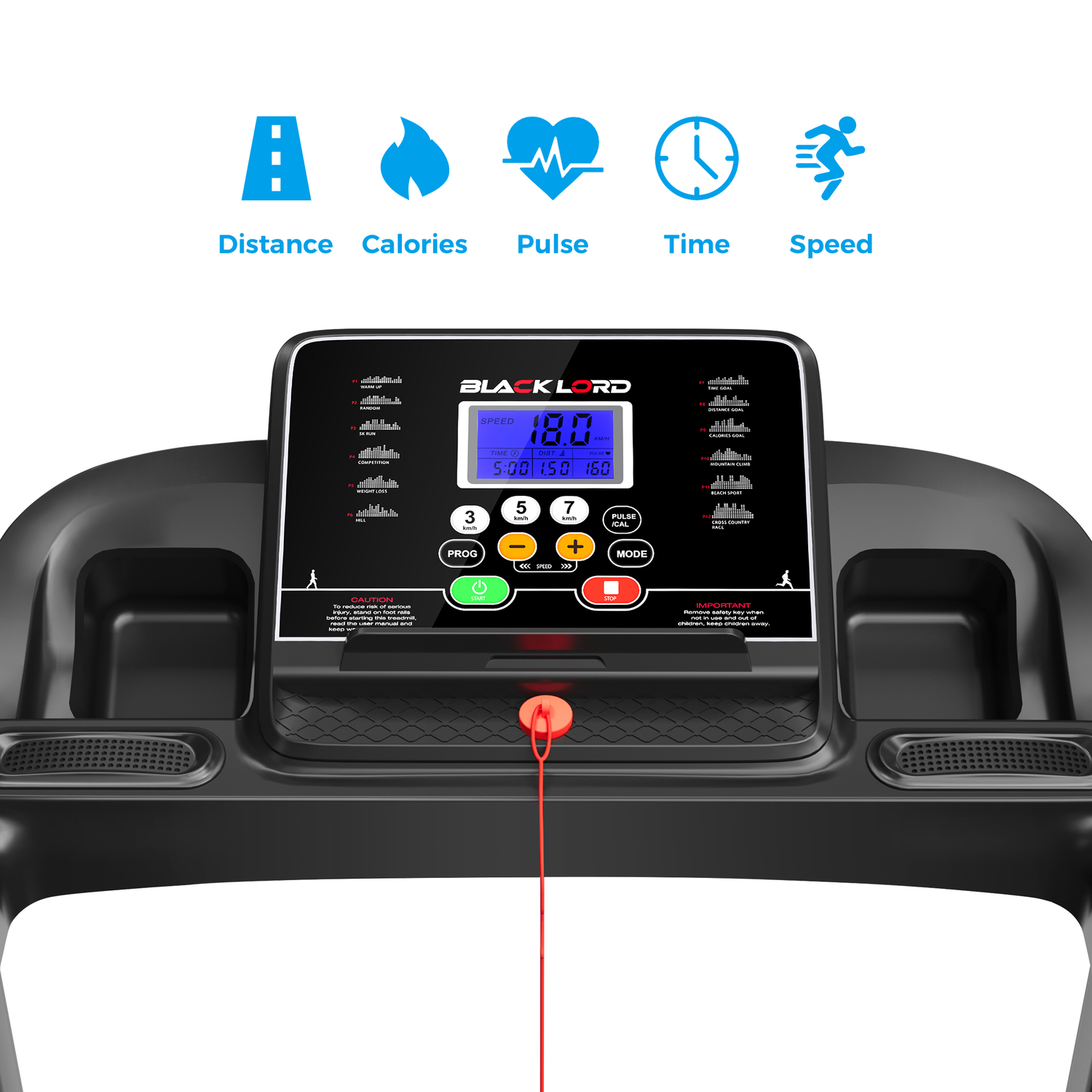 Draxen Foldable Electric Treadmill