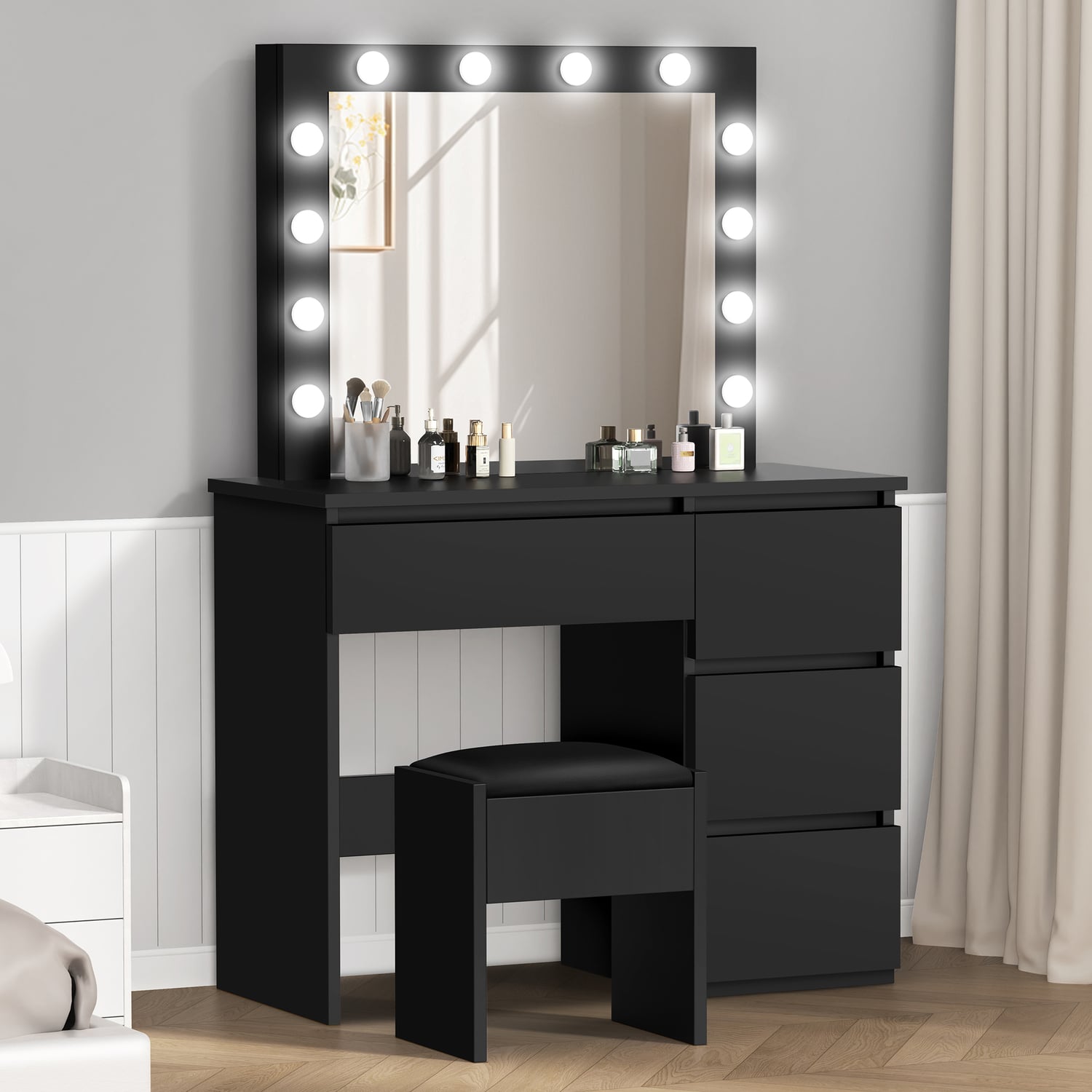 2 Piece Vehsa Dressing Table & Stool Set