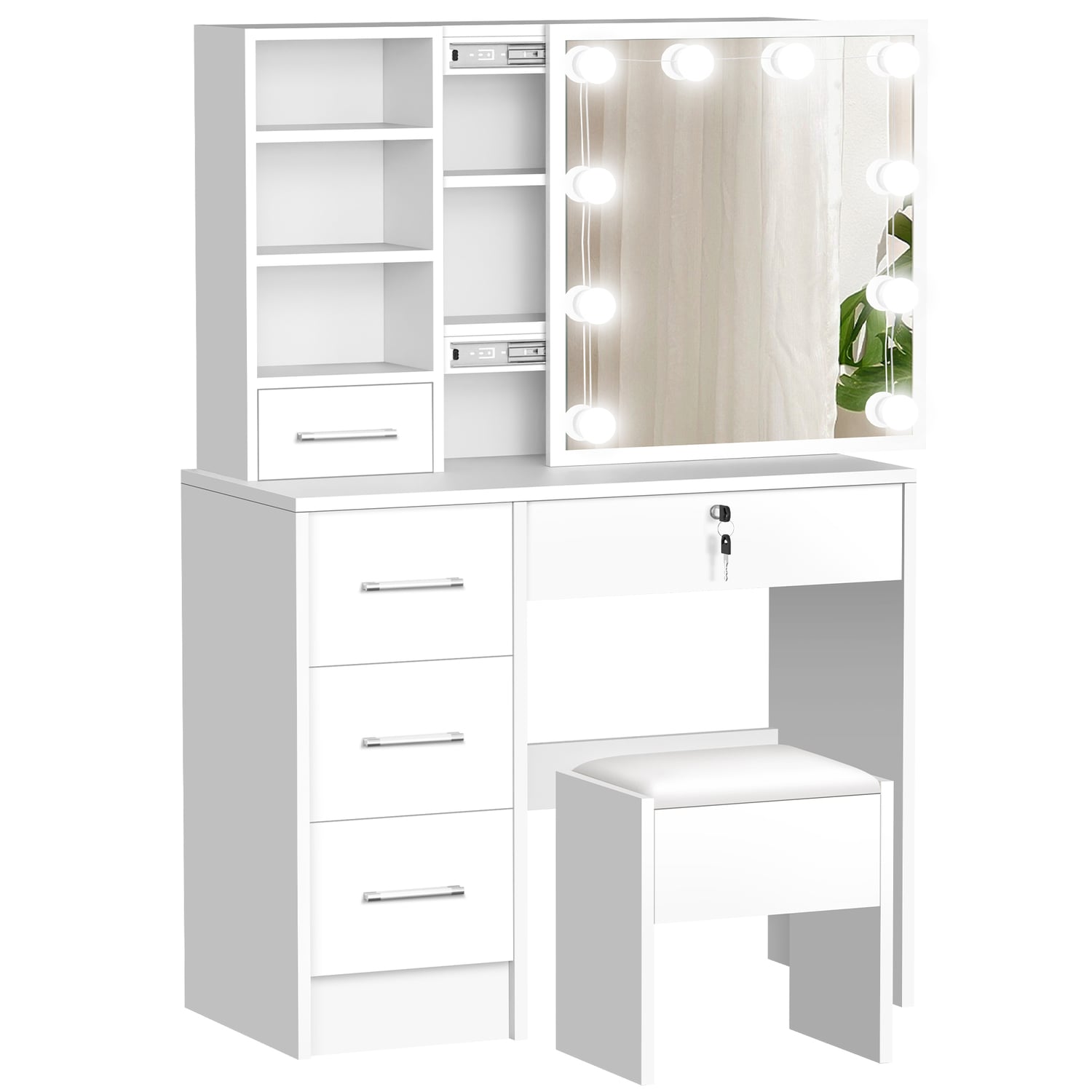 2 Piece Ashly Dressing Table & Stool Set