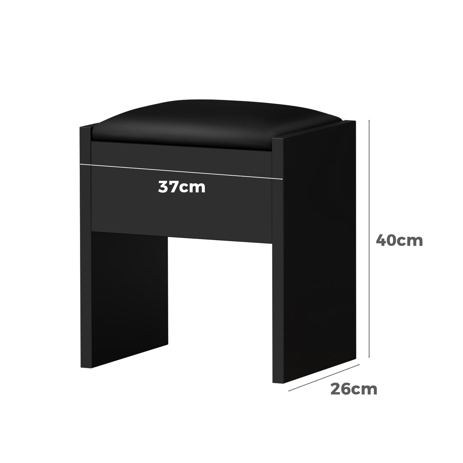 2 Piece Vehsa Dressing Table & Stool Set