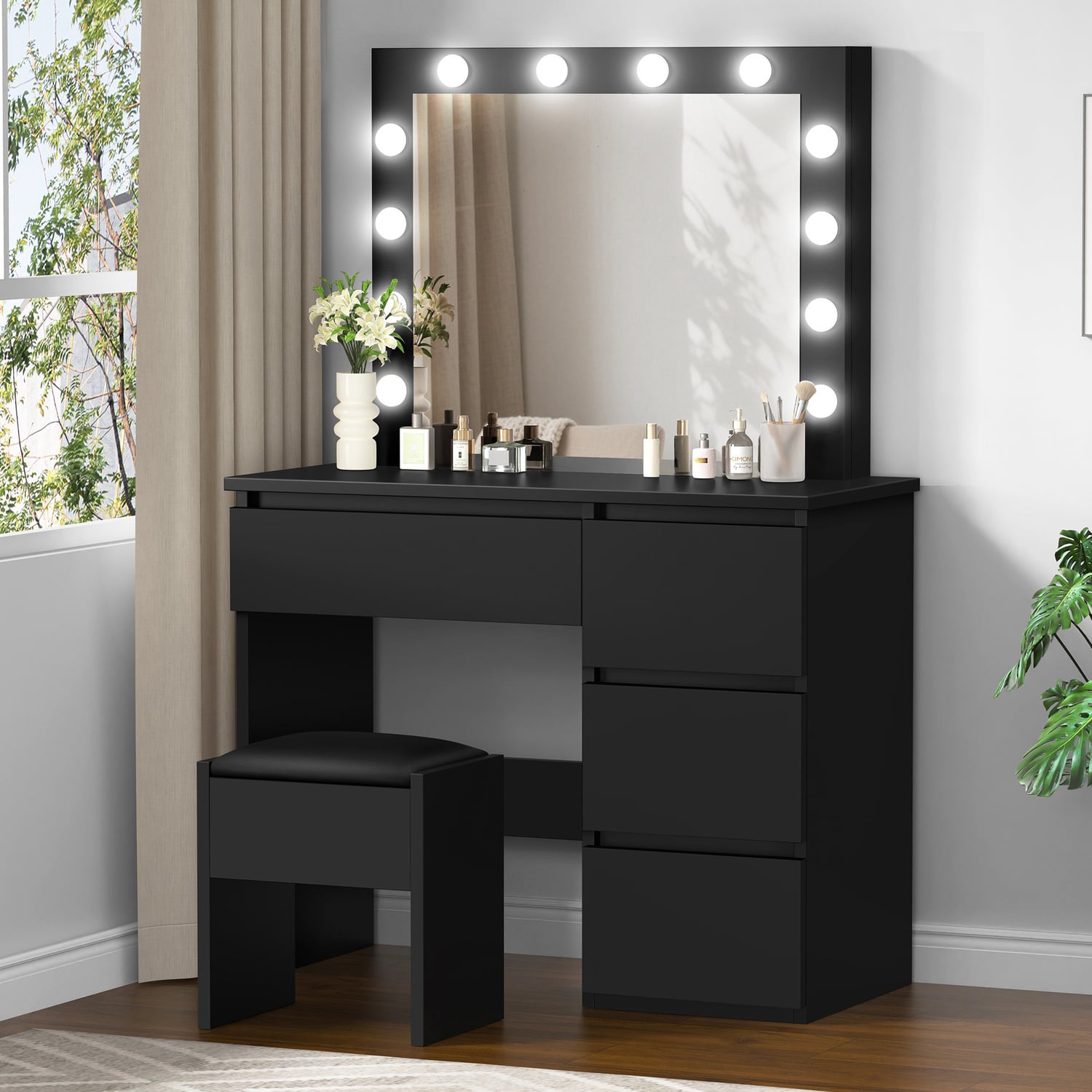 2 Piece Vehsa Dressing Table & Stool Set