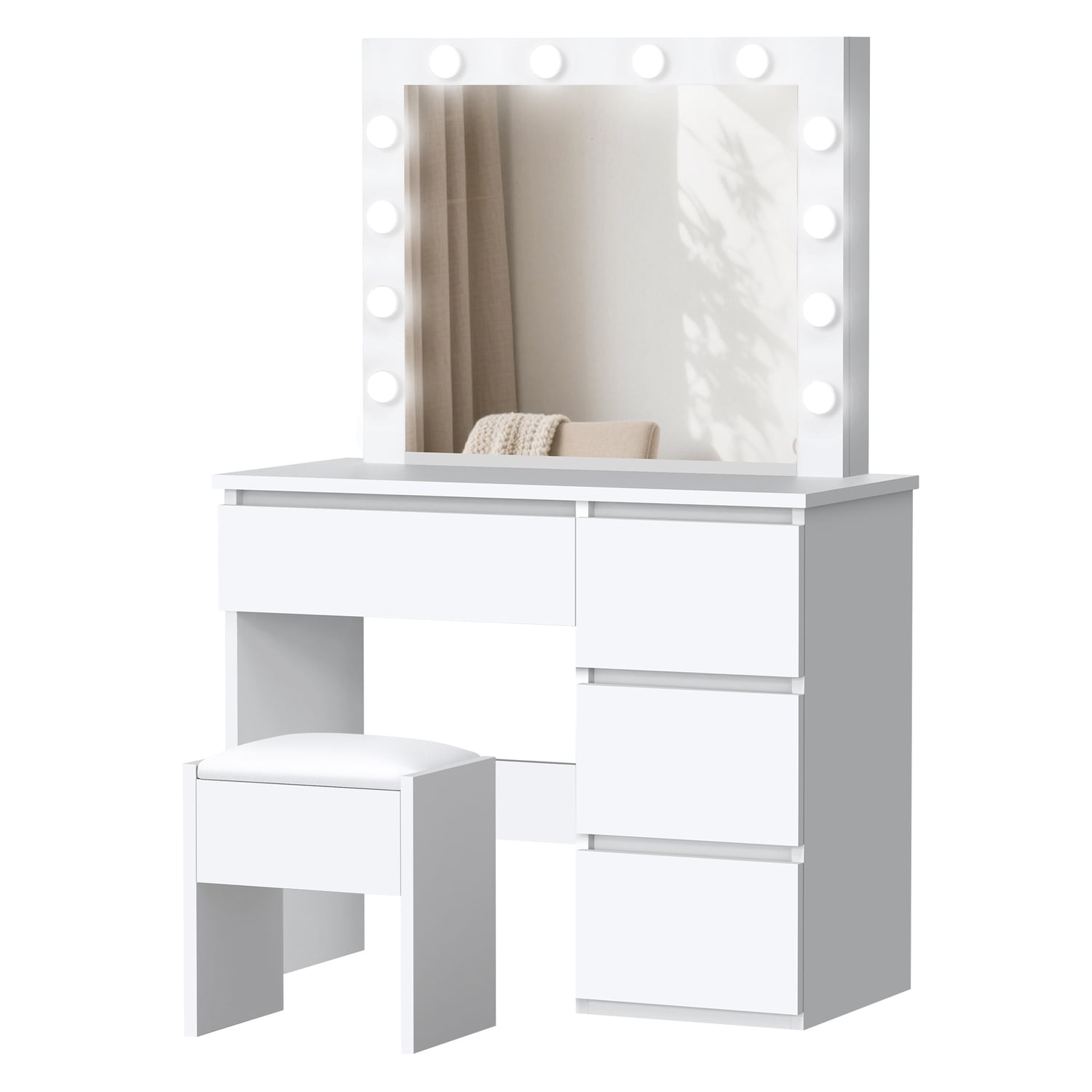 2 Piece Vehsa Dressing Table & Stool Set