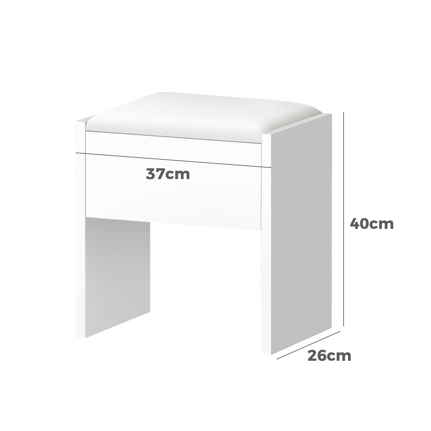 2 Piece Ashly Dressing Table & Stool Set