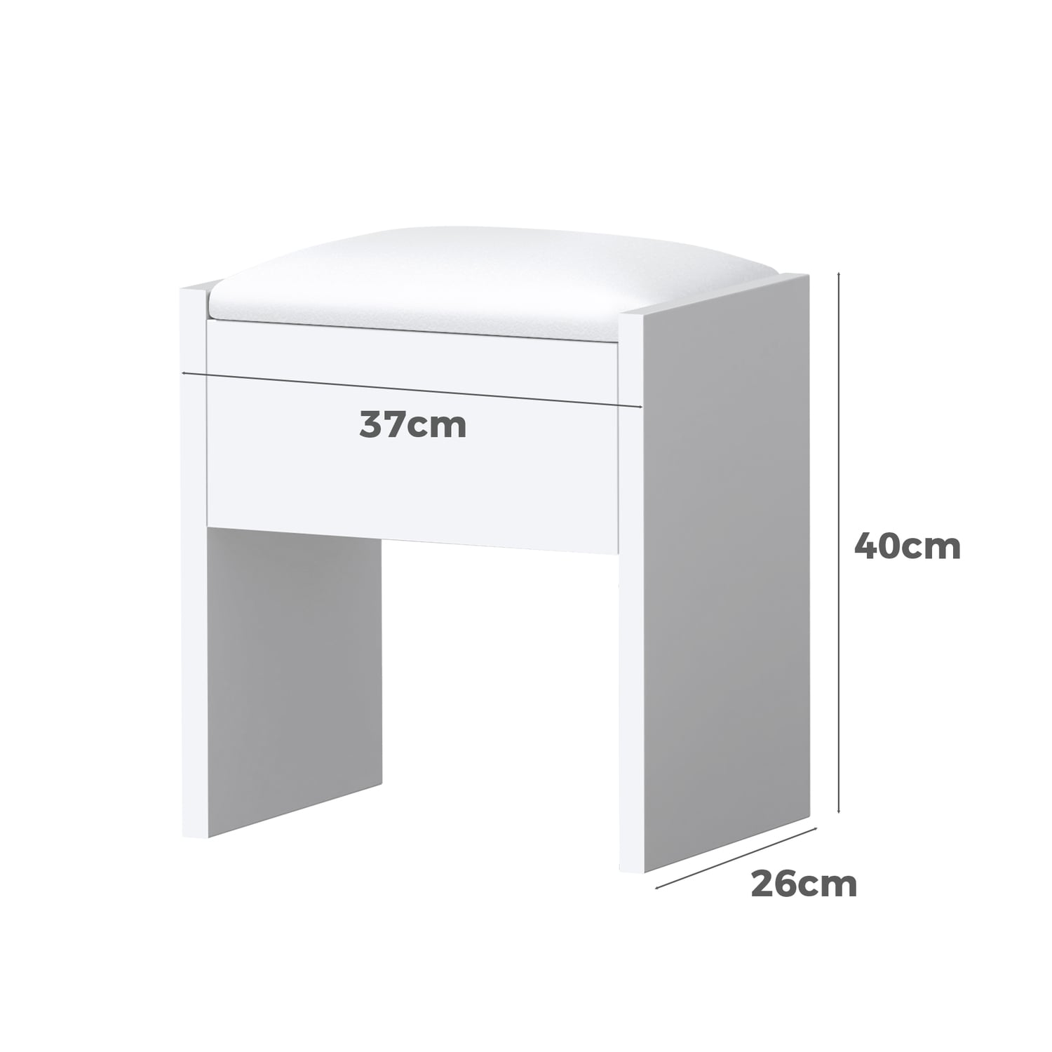 2 Piece Vehsa Dressing Table & Stool Set