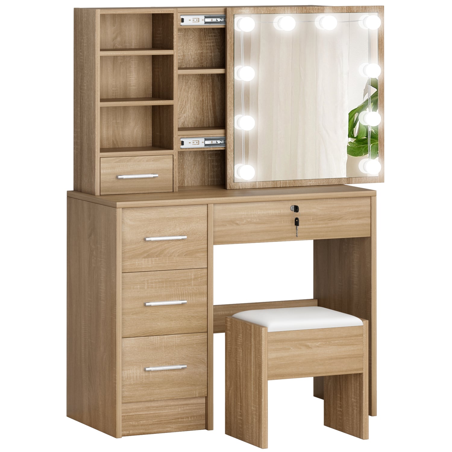 2 Piece Ashly Dressing Table & Stool Set