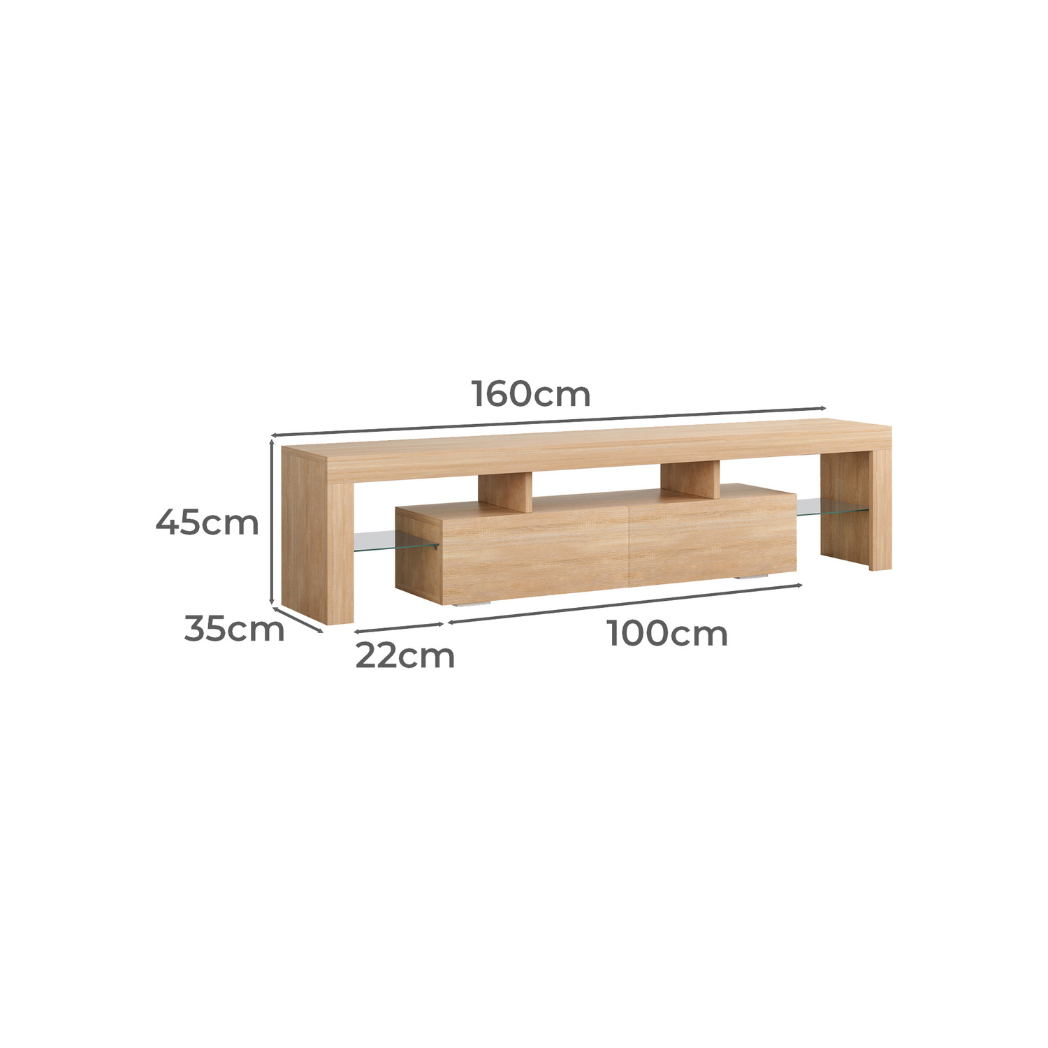 Caron LED Entertainment TV Unit