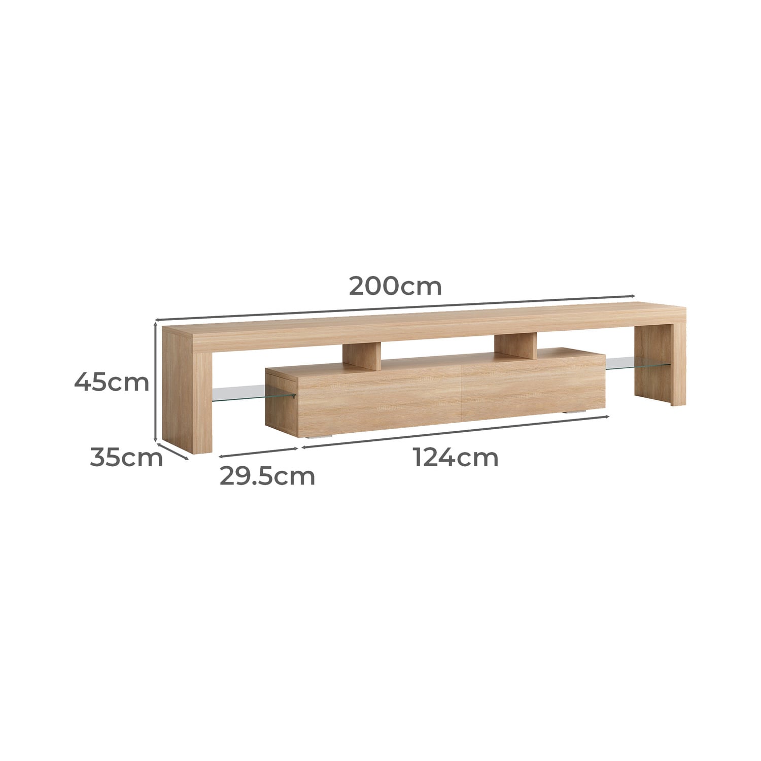 Caron LED Entertainment TV Unit