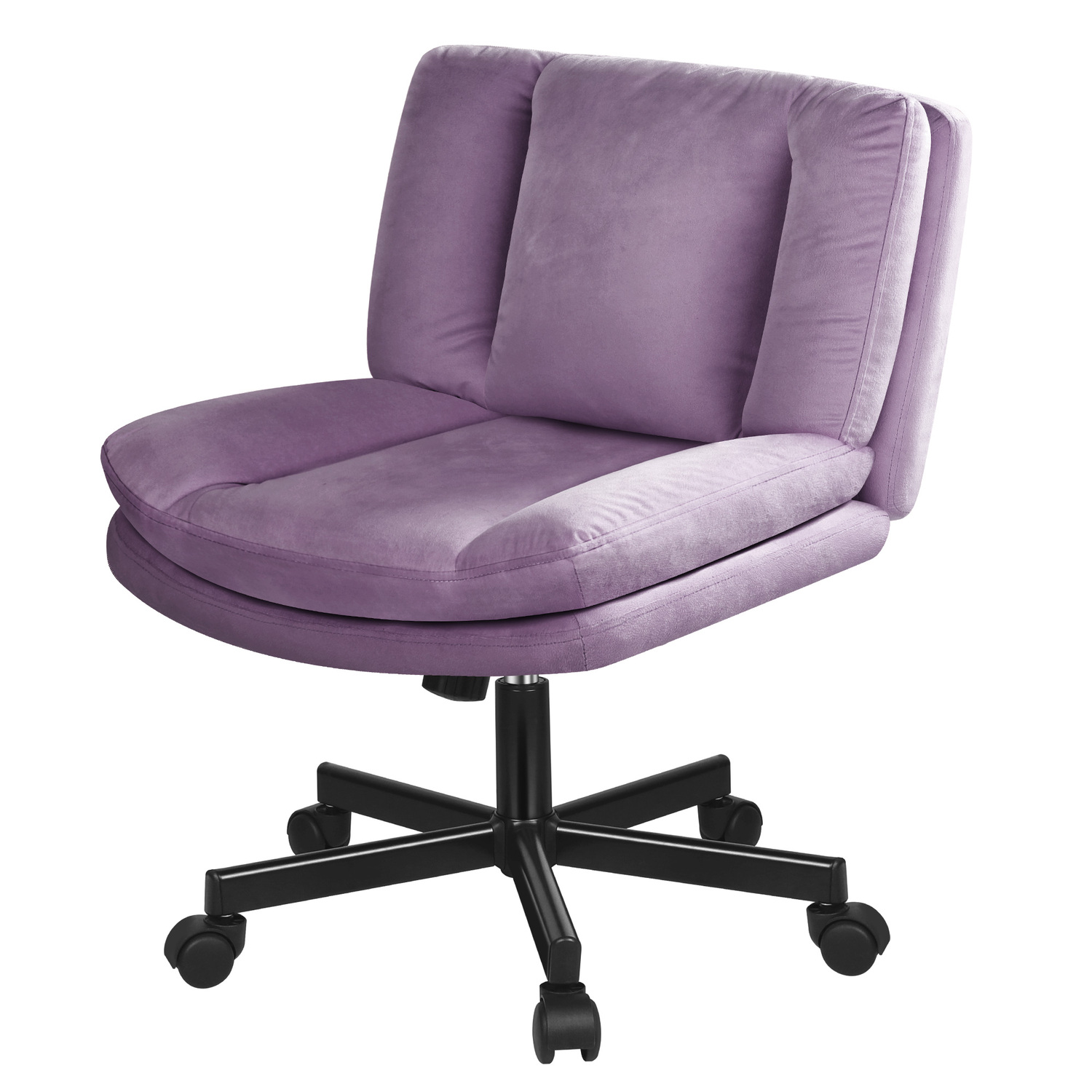 Portham Velvet Office Chair with Castors