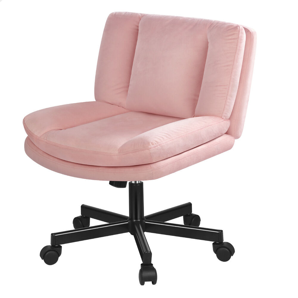 Portham Velvet Office Chair with Castors