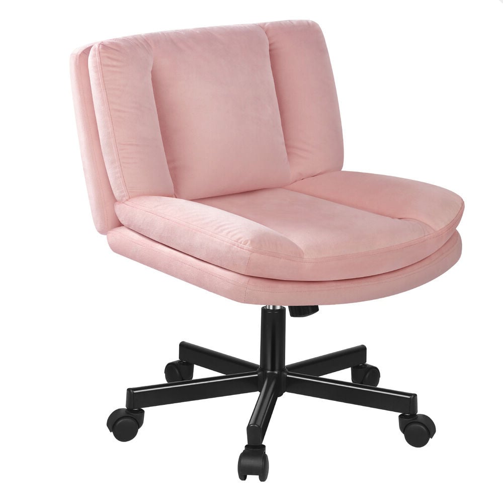 Portham Velvet Office Chair with Castors