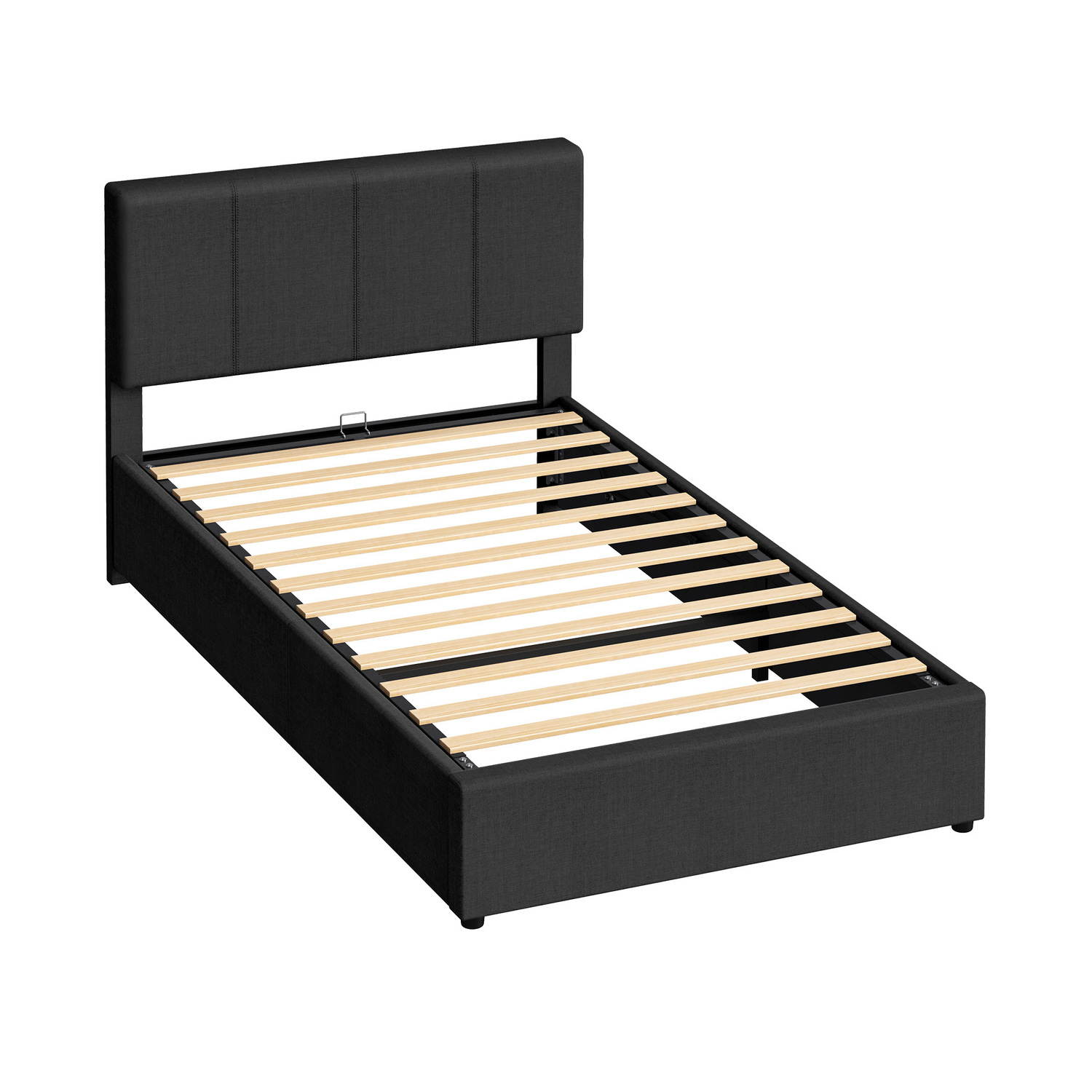 Charcoal-Macauley-Gas-Lift-Bed-Frame