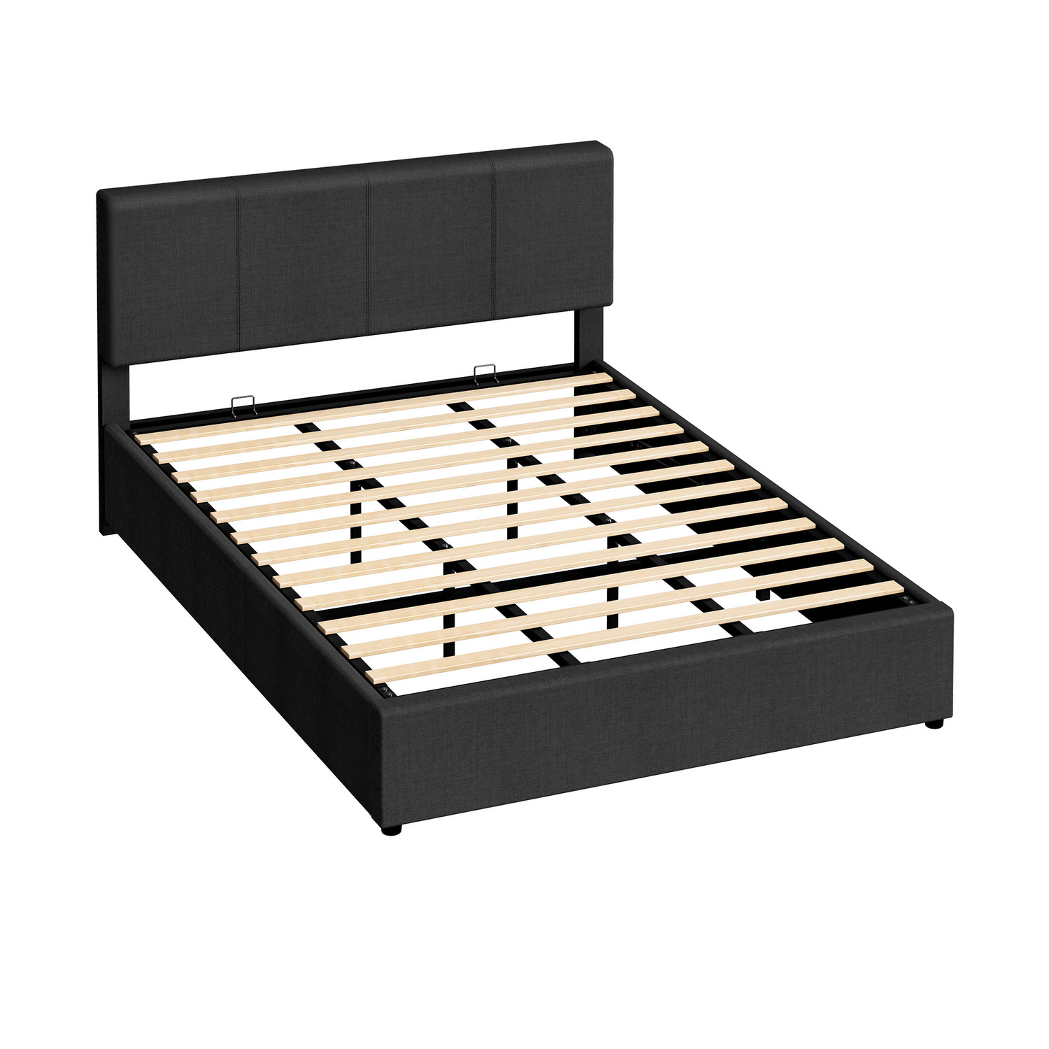 Charcoal-Macauley-Gas-Lift-Bed-Frame