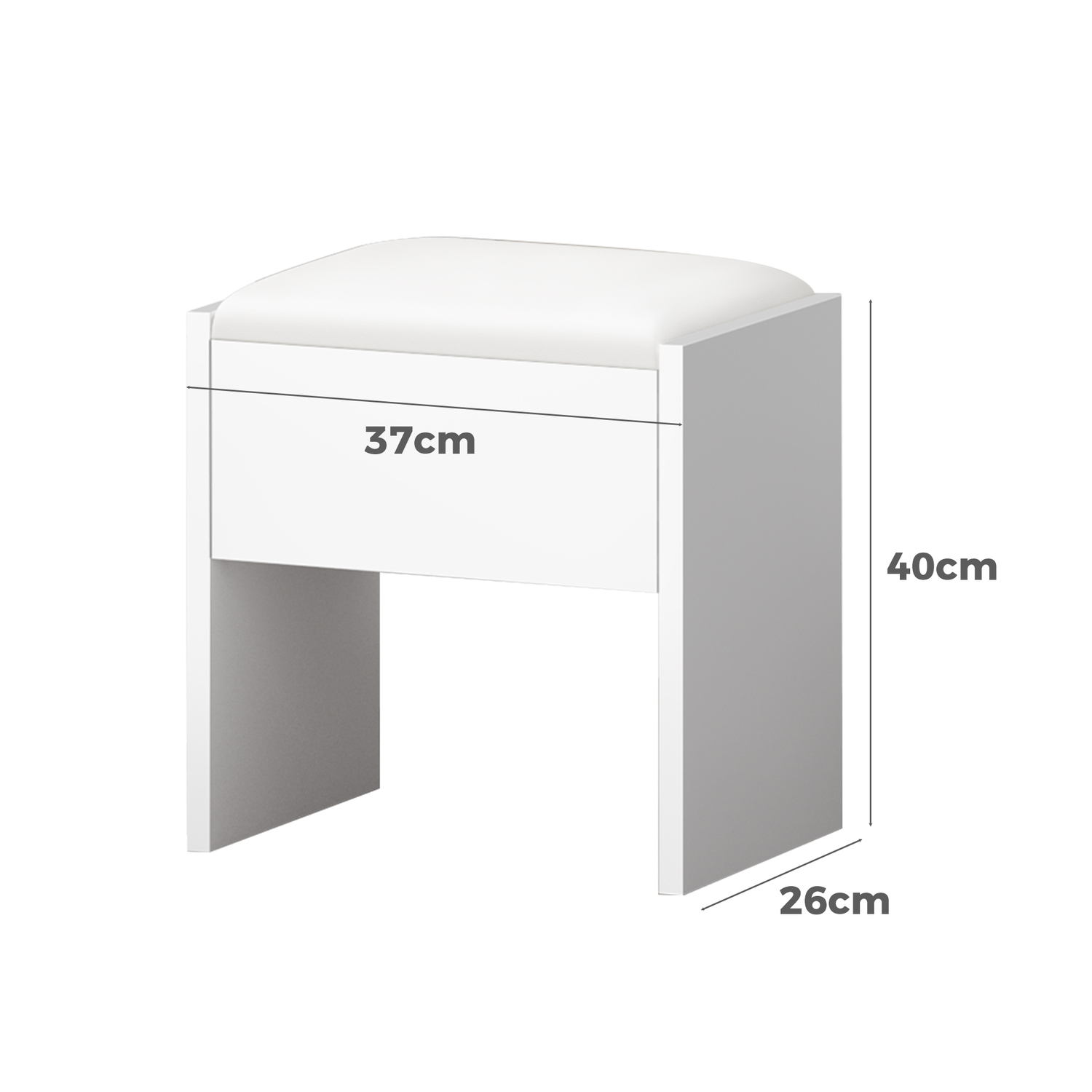 2 Piece Asse Dressing Table & Stool Set
