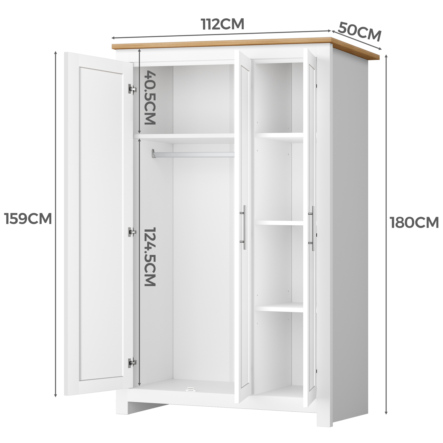 Layton 3 Door Wardrobe