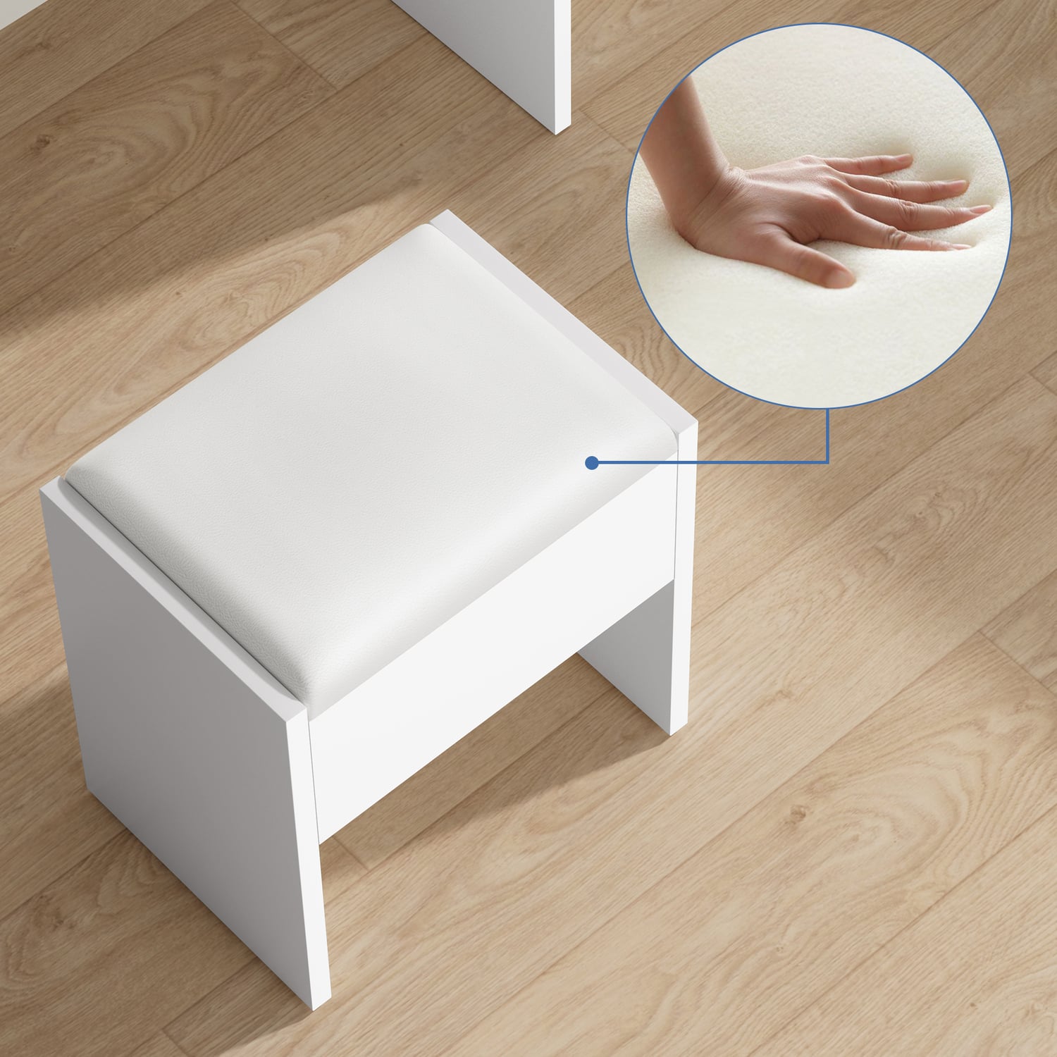 2 Piece Taimi Dressing Table & Stool Set