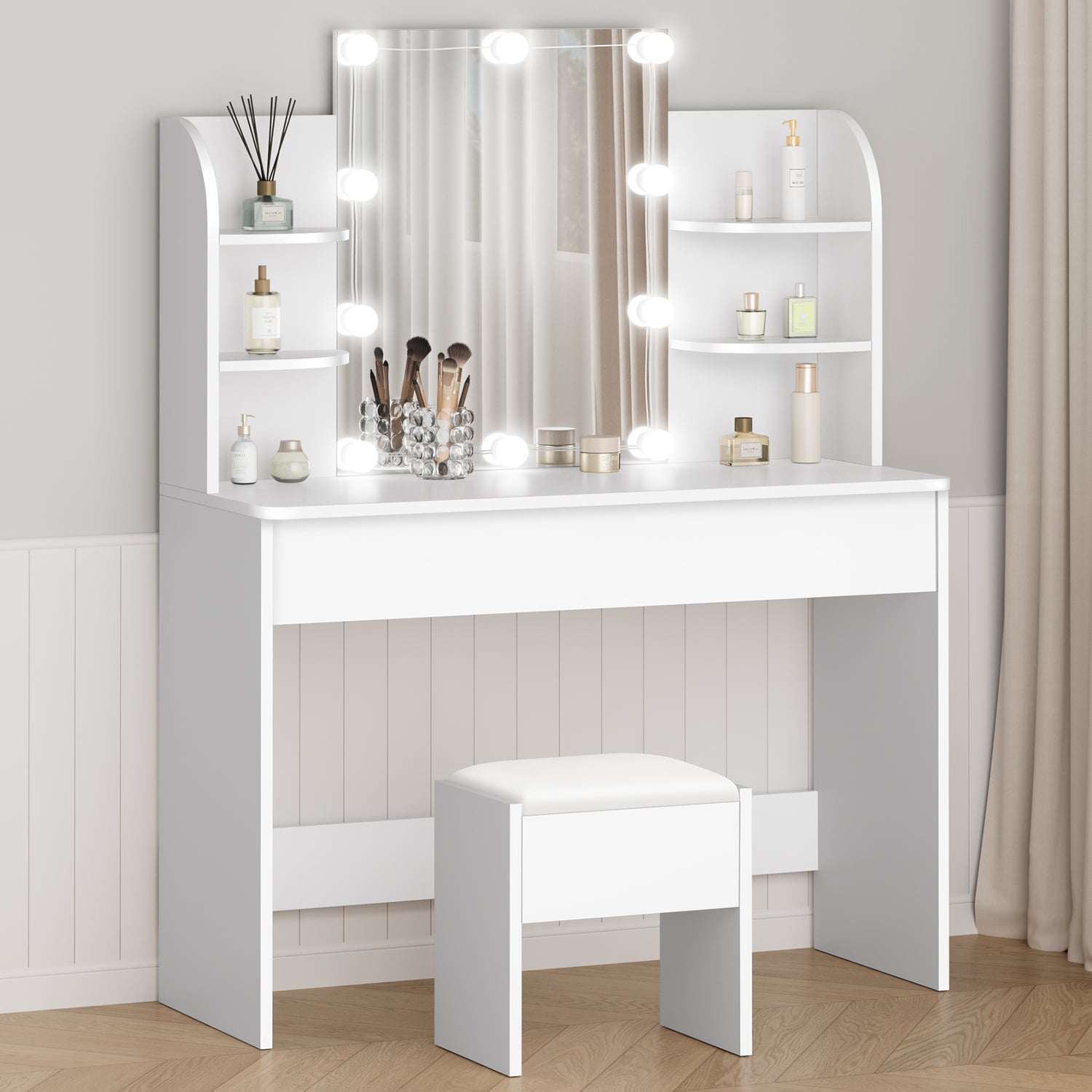 2 Piece Taimi Dressing Table & Stool Set