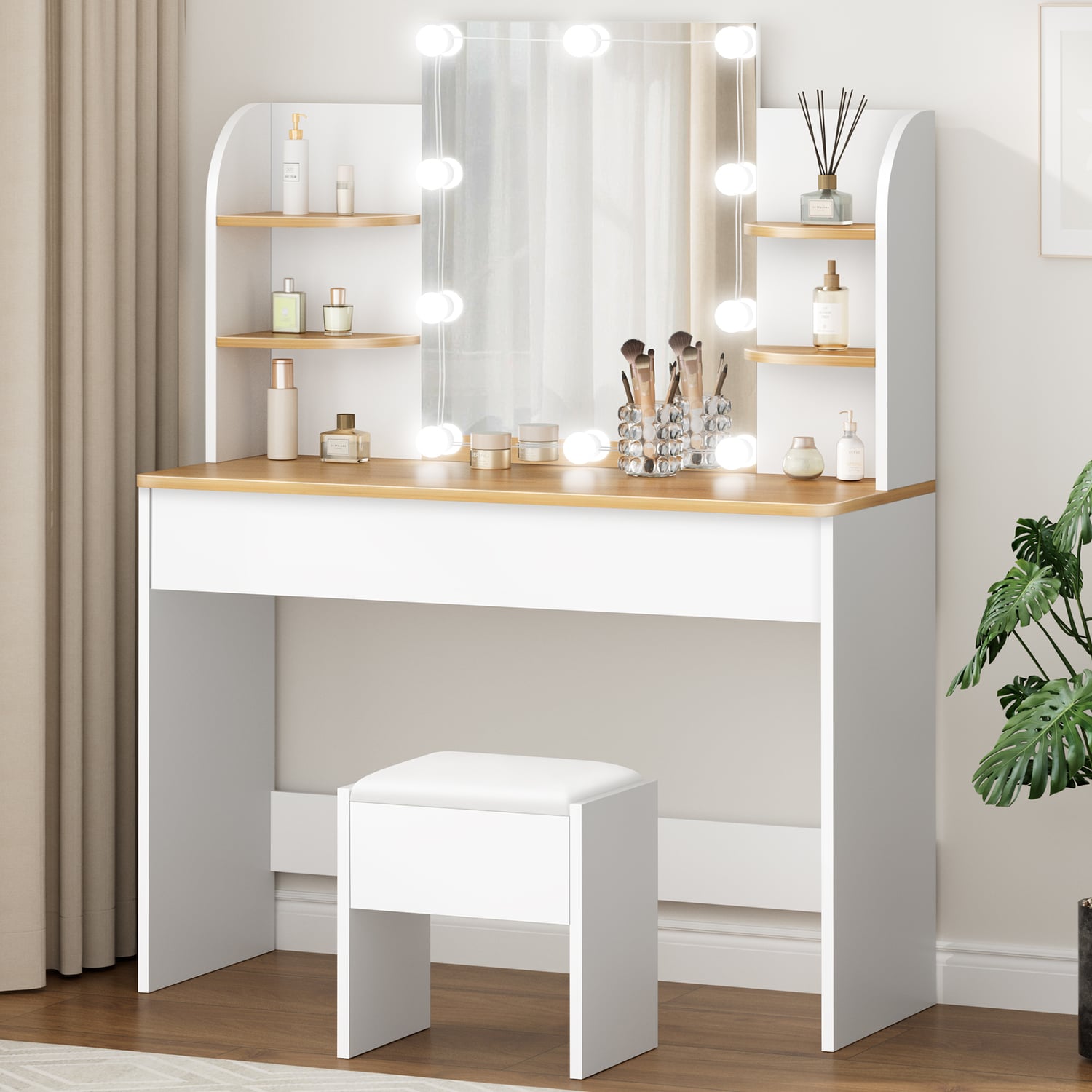 2 Piece Taimi Dressing Table & Stool Set