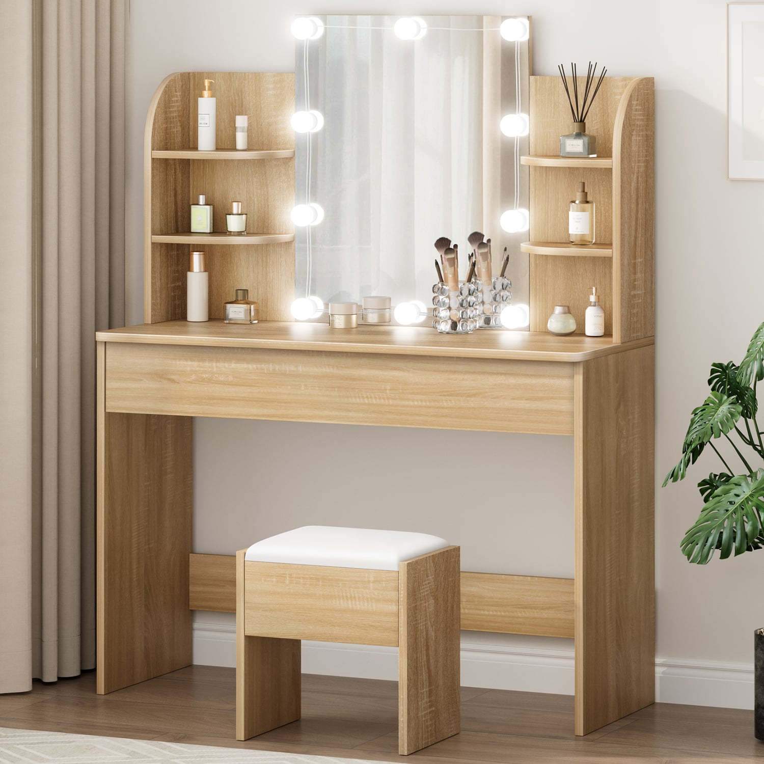 2 Piece Taimi Dressing Table & Stool Set