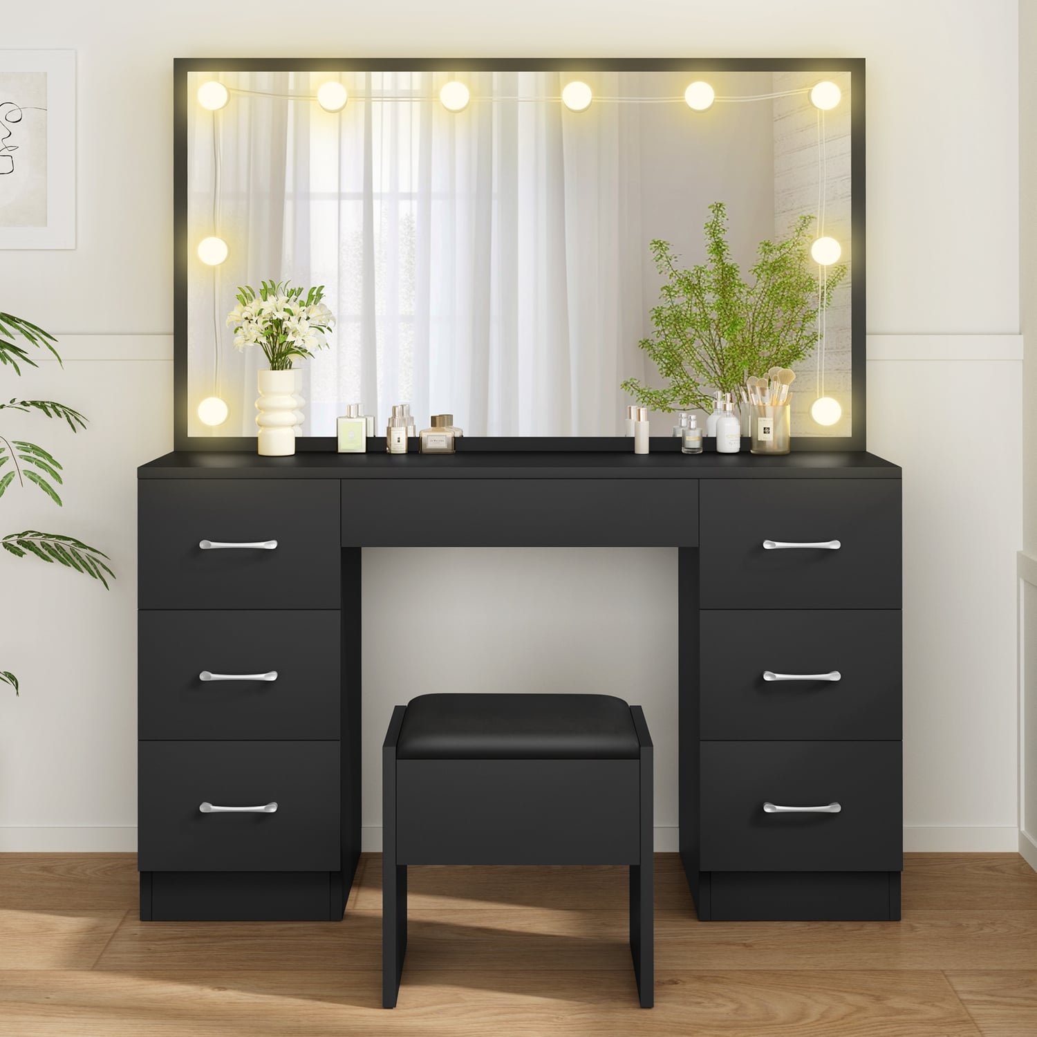 2 Piece Asse Dressing Table & Stool Set