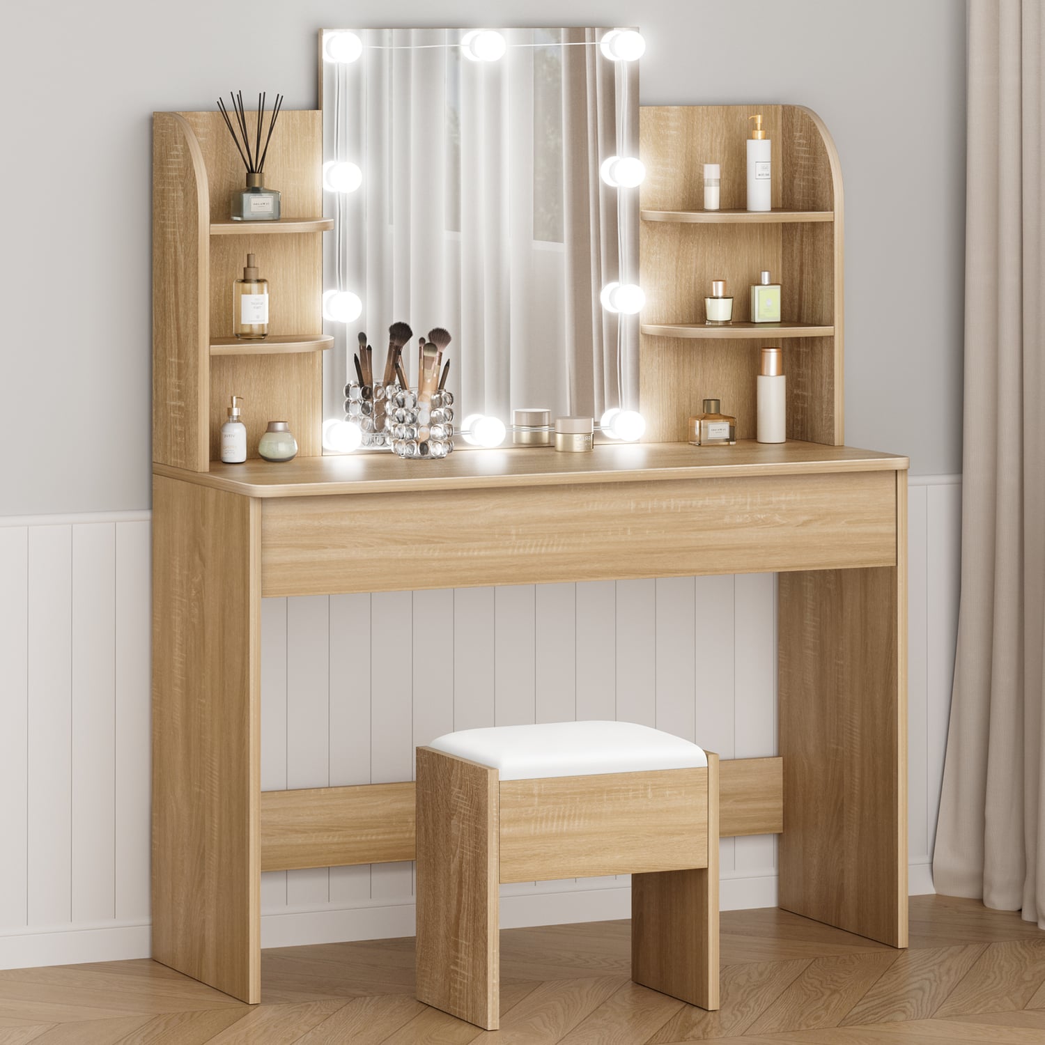 2 Piece Taimi Dressing Table & Stool Set