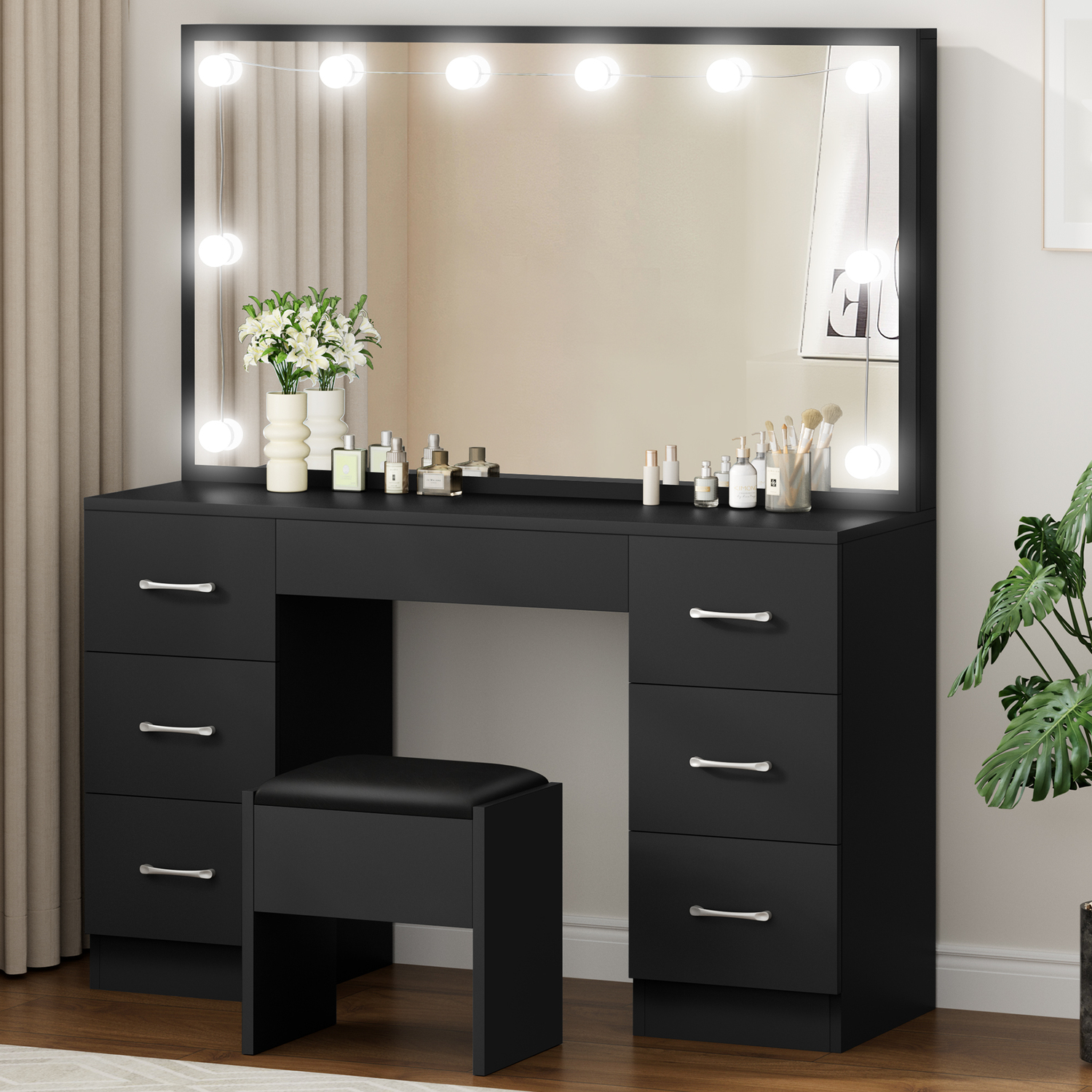 2 Piece Asse Dressing Table & Stool Set