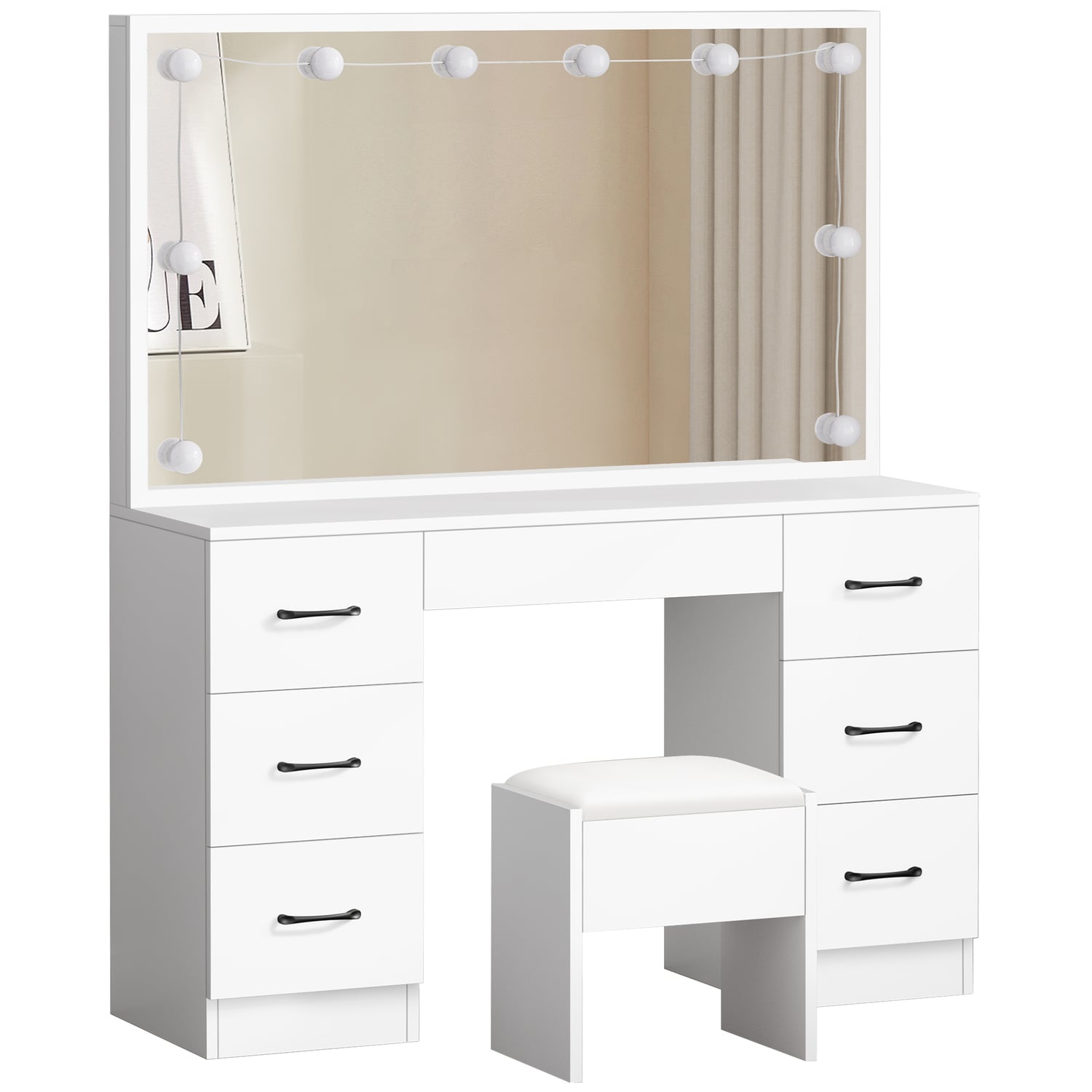 2 Piece Asse Dressing Table & Stool Set