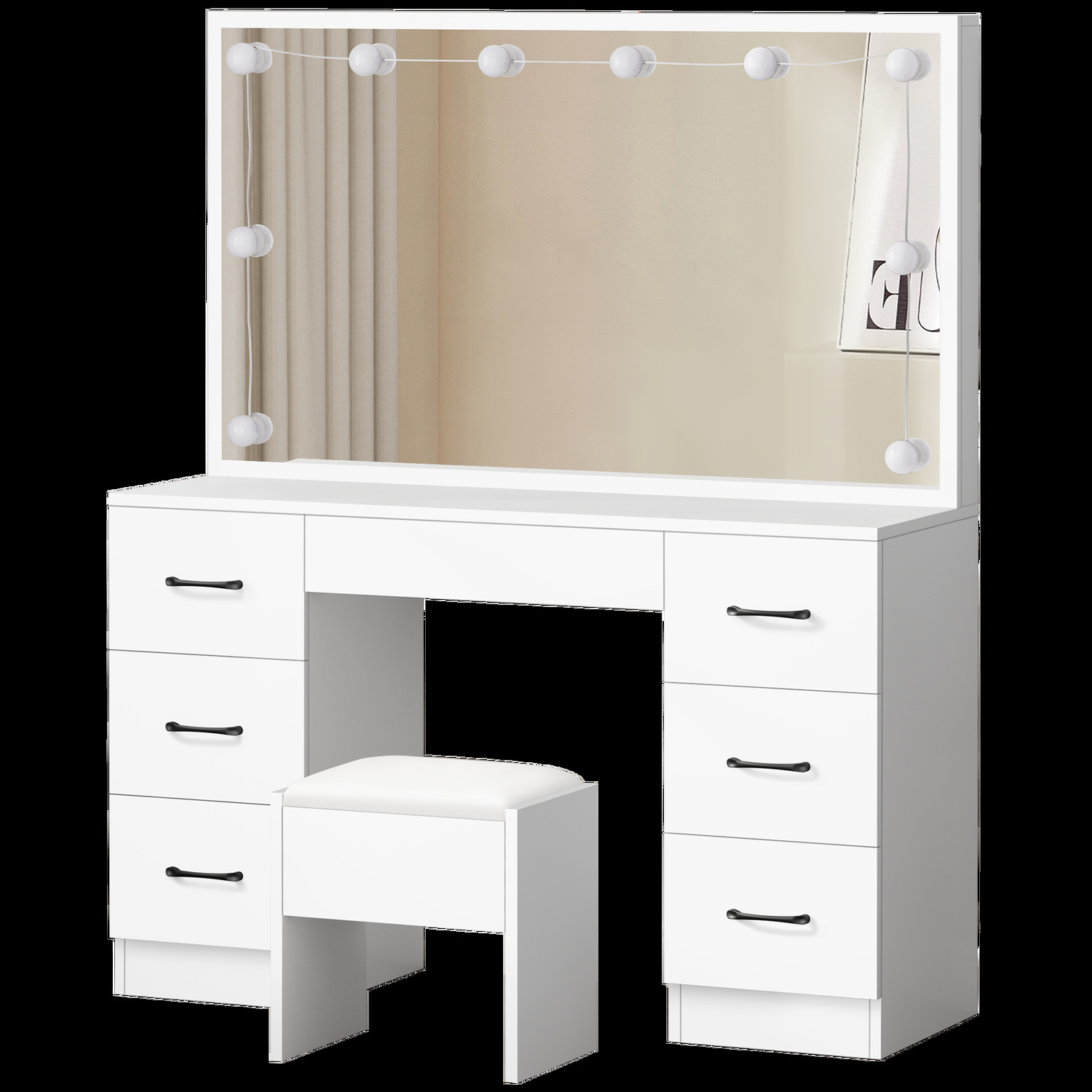 2 Piece Asse Dressing Table & Stool Set