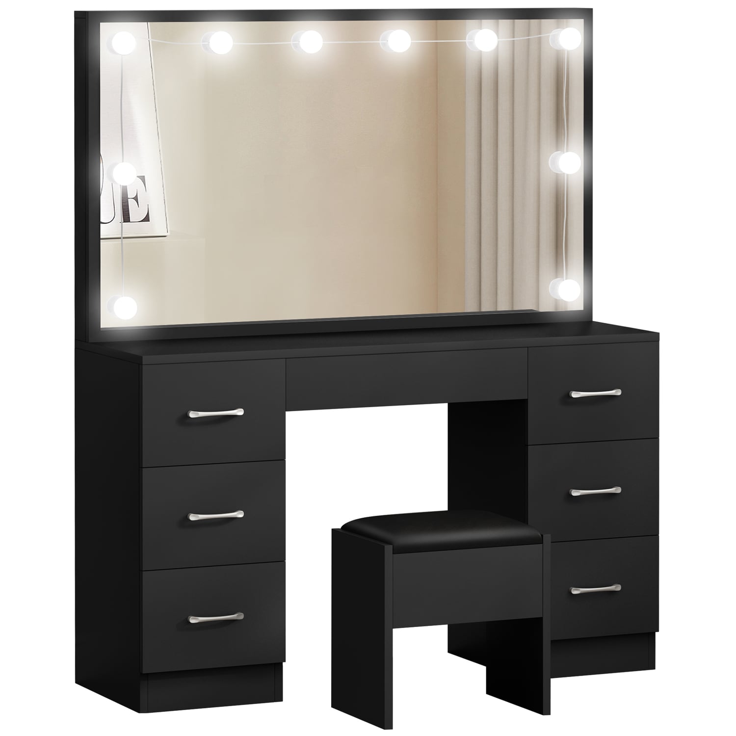 2 Piece Asse Dressing Table & Stool Set