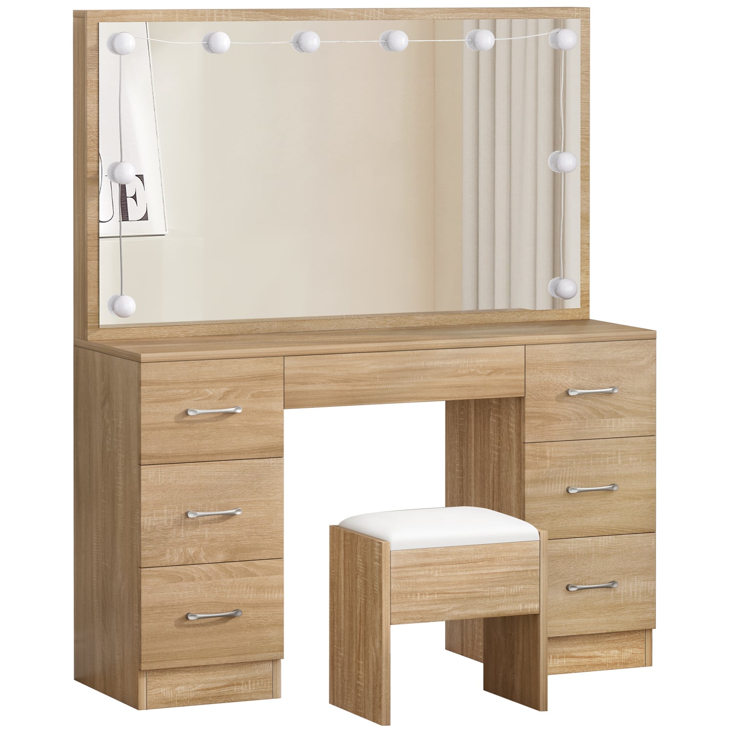 2 Piece Asse Dressing Table & Stool Set