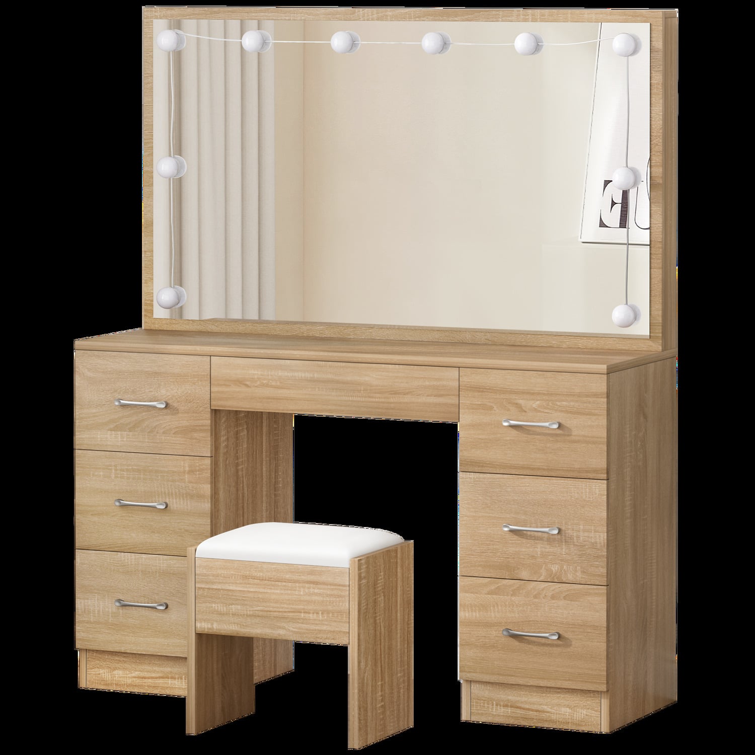 2 Piece Asse Dressing Table & Stool Set