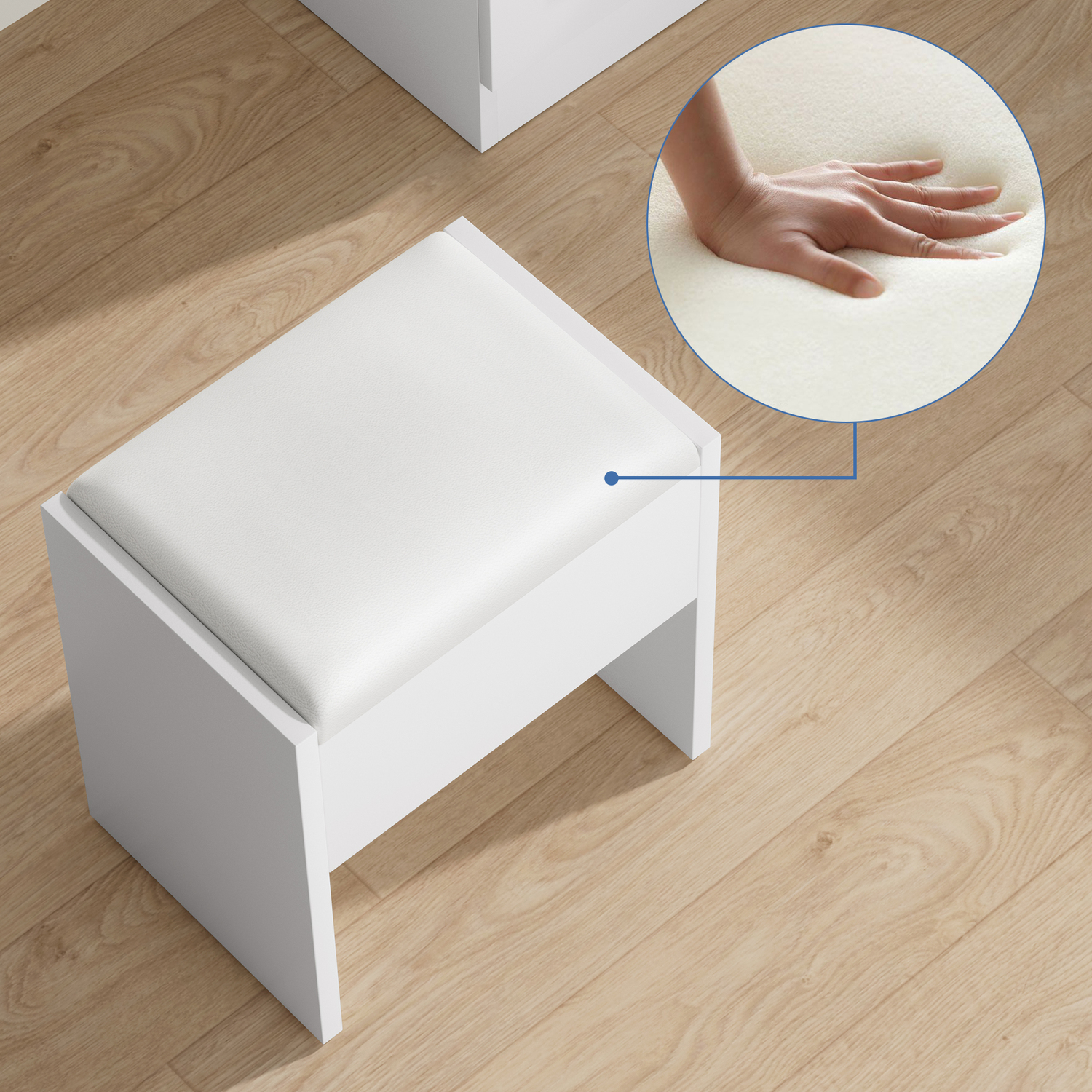 2 Piece Asse Dressing Table & Stool Set
