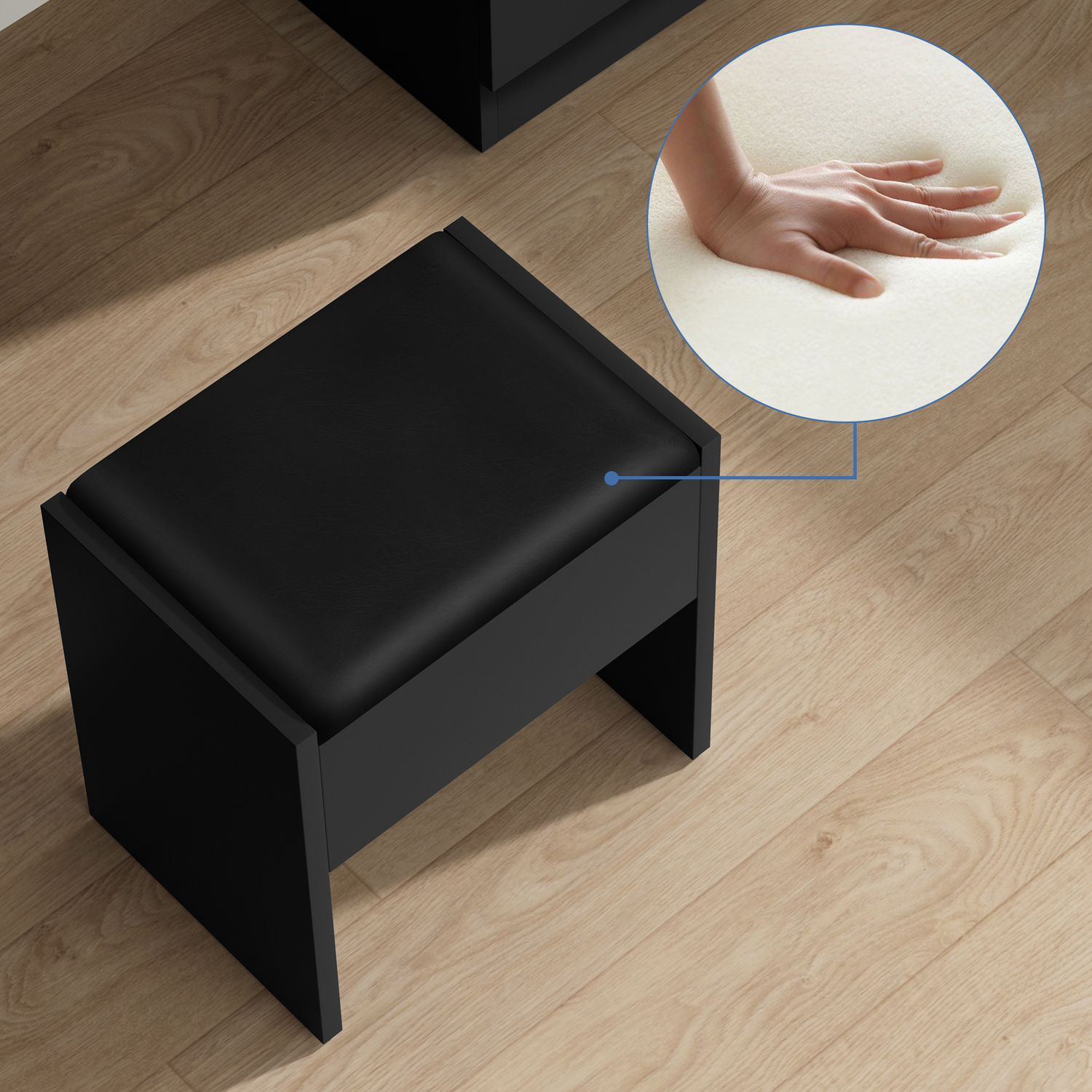 2 Piece Asse Dressing Table & Stool Set