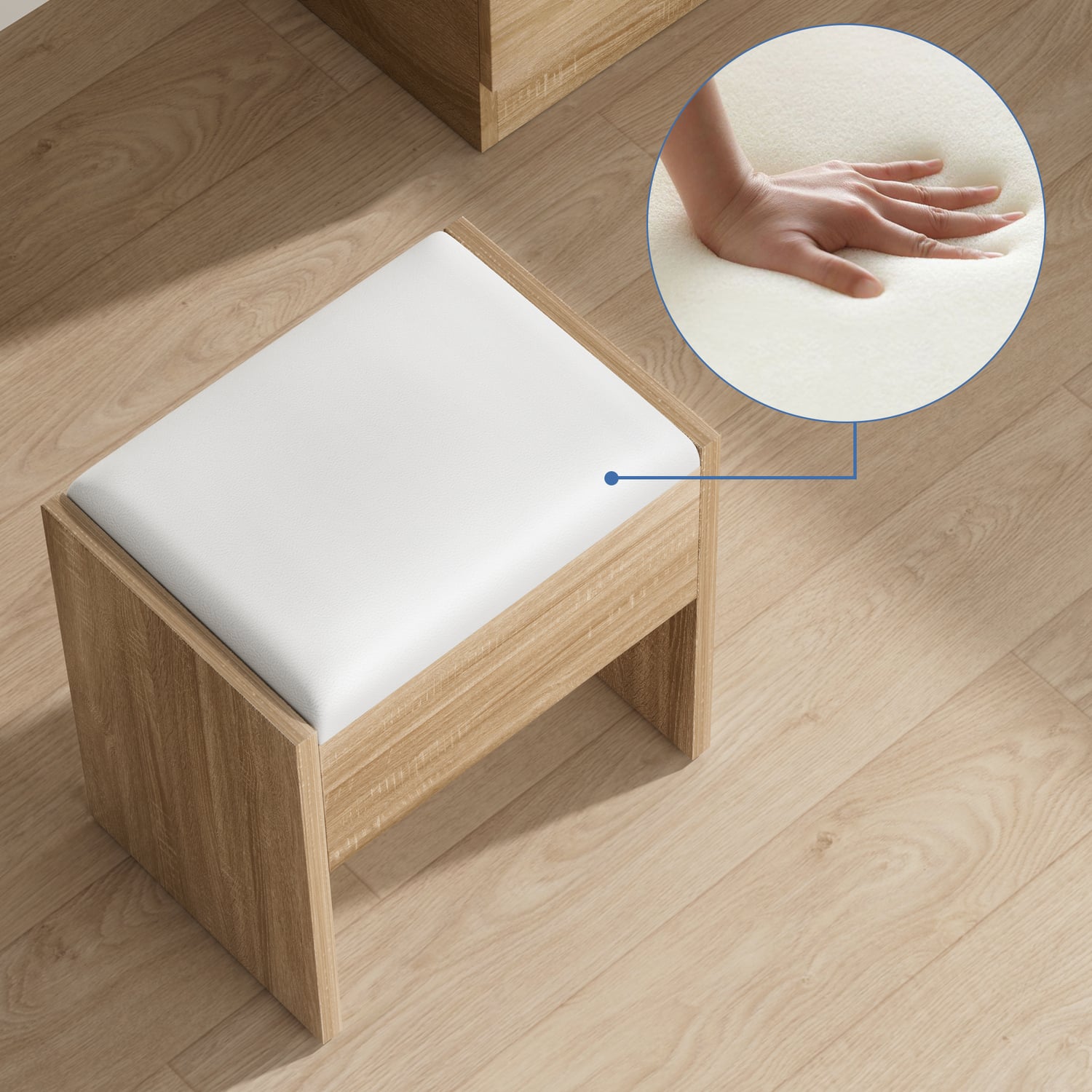 2 Piece Asse Dressing Table & Stool Set
