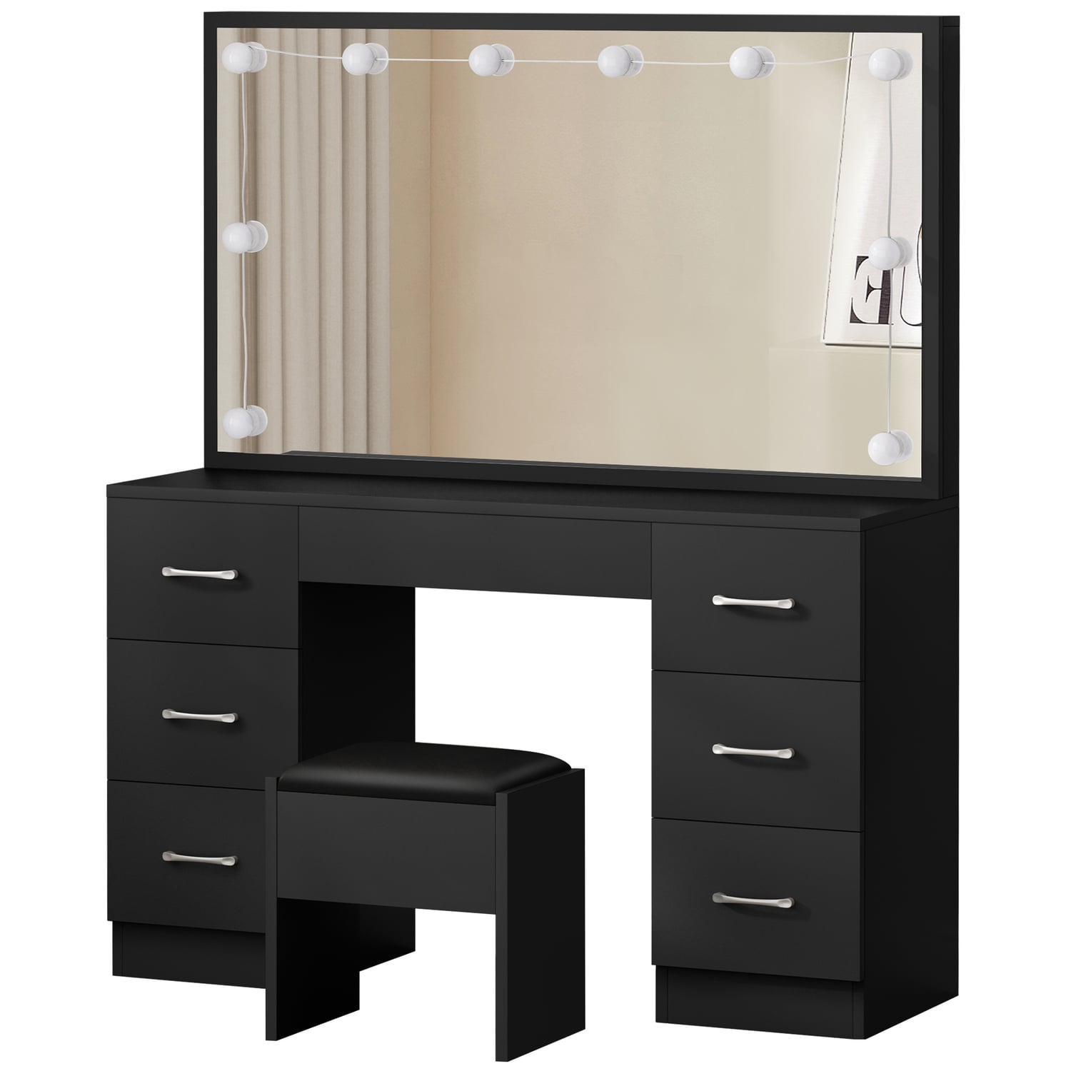 2 Piece Asse Dressing Table & Stool Set