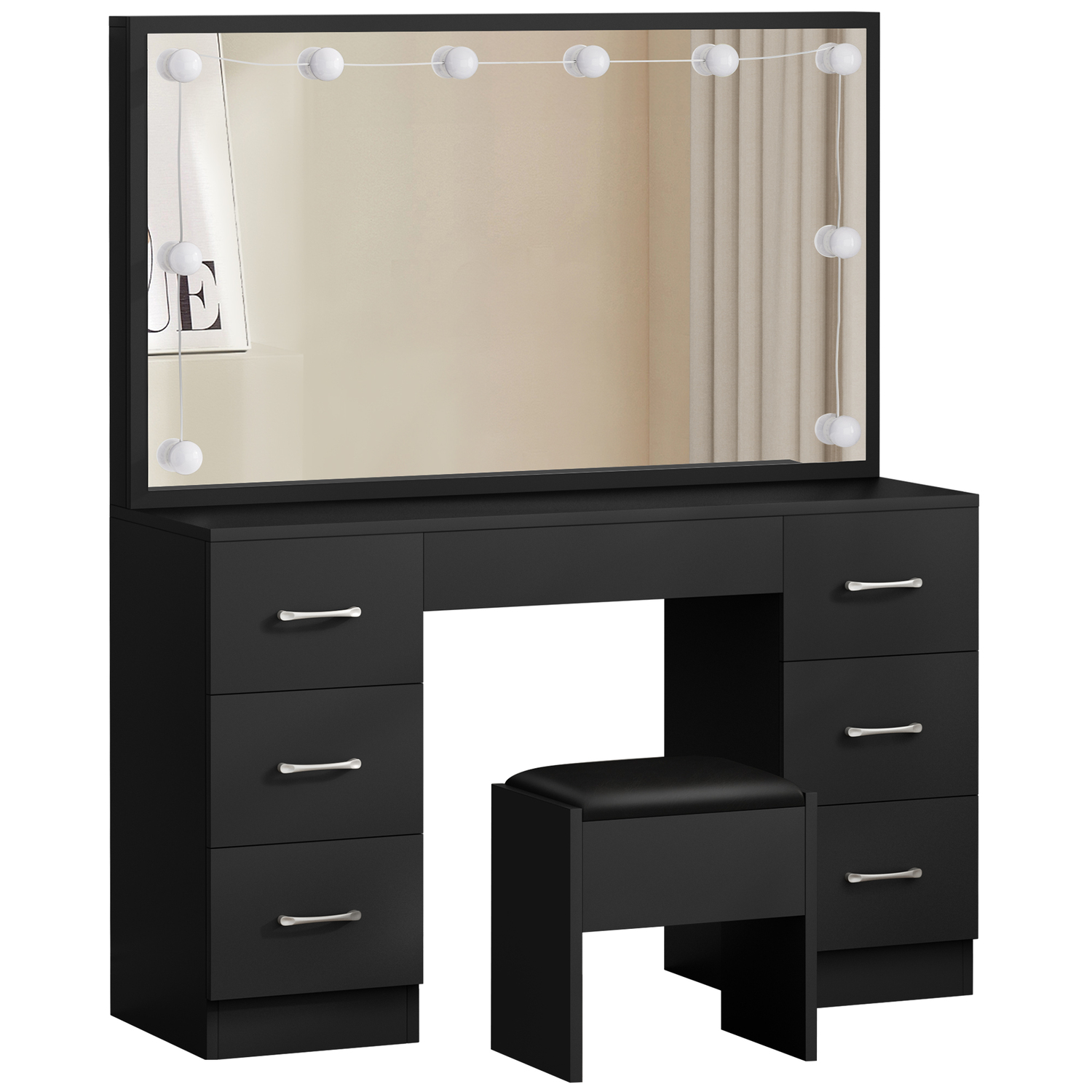 2 Piece Asse Dressing Table & Stool Set