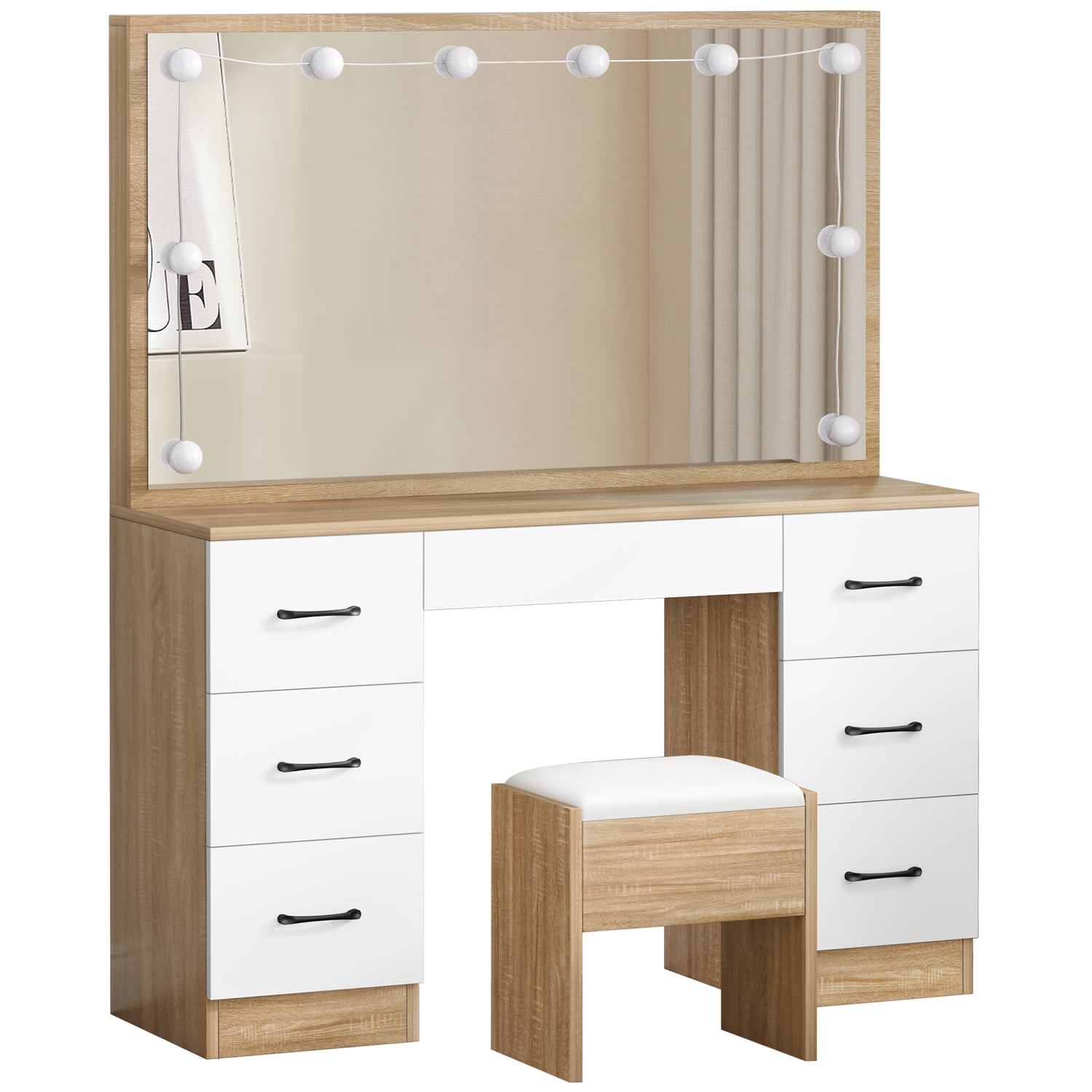 2 Piece Asse Dressing Table & Stool Set