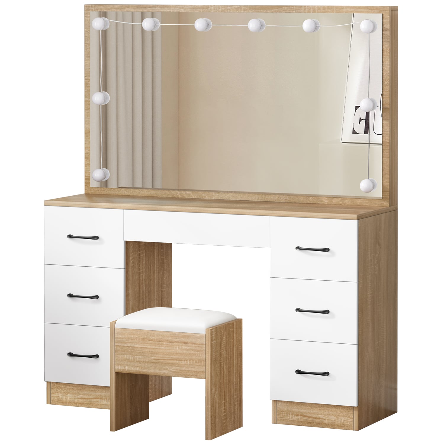 2 Piece Asse Dressing Table & Stool Set