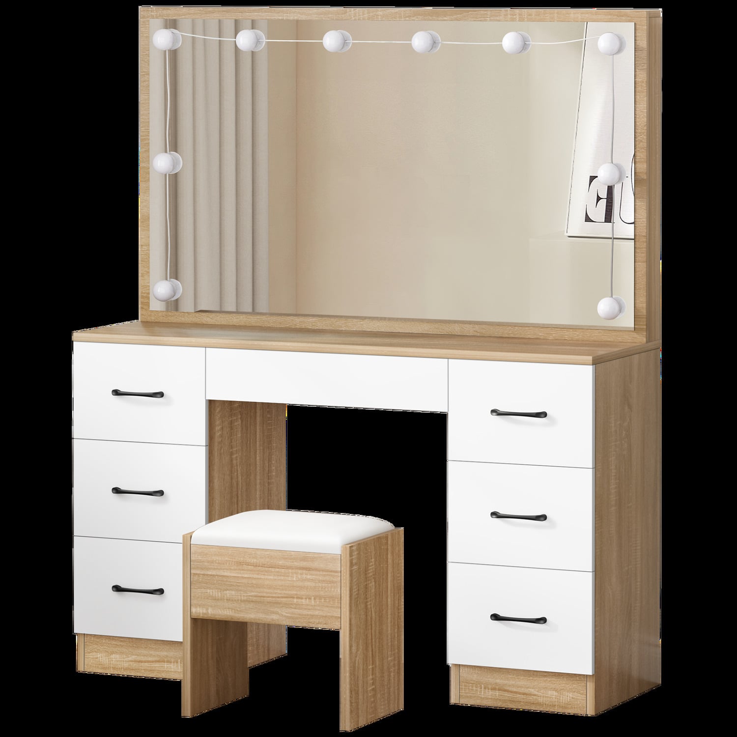 2 Piece Asse Dressing Table & Stool Set