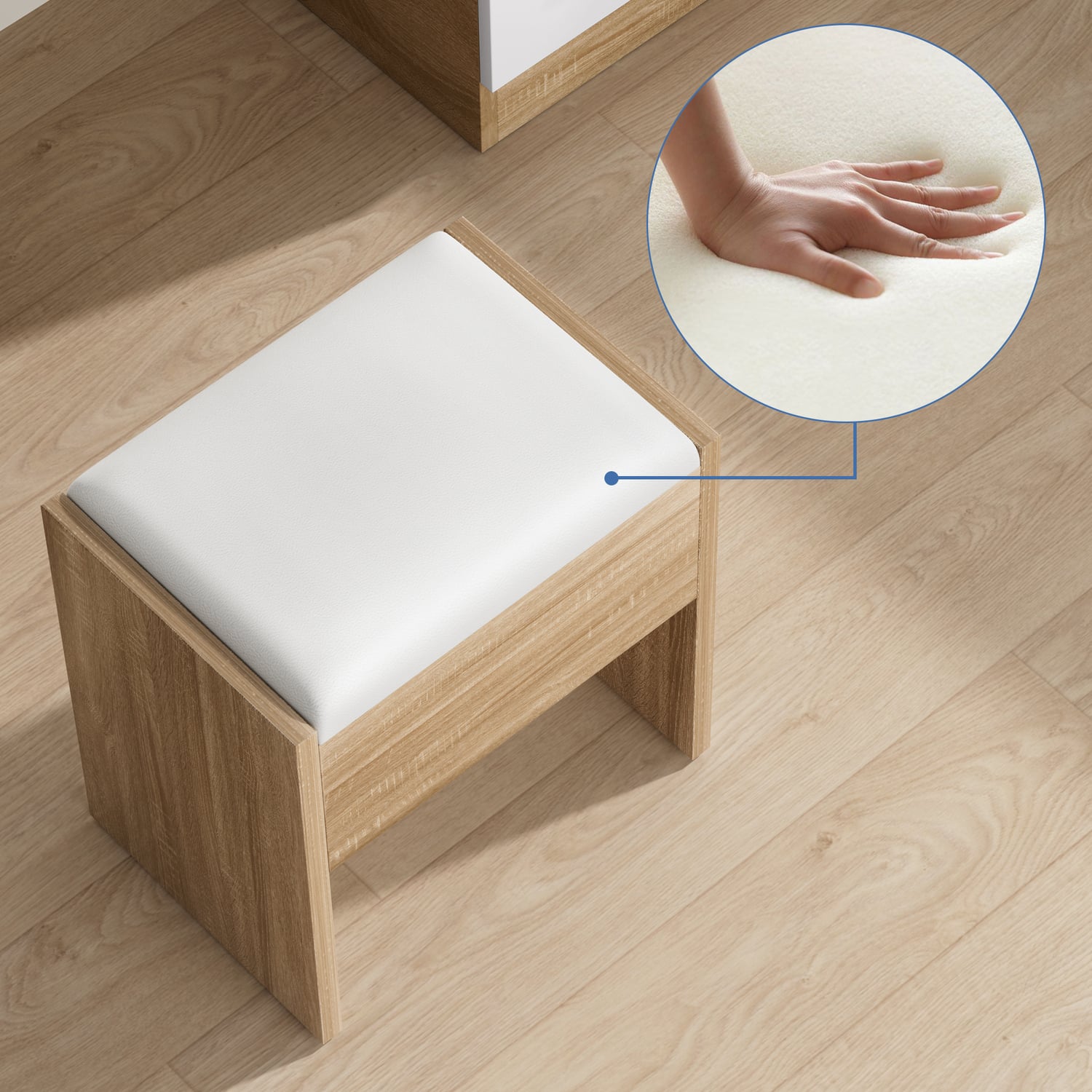 2 Piece Asse Dressing Table & Stool Set