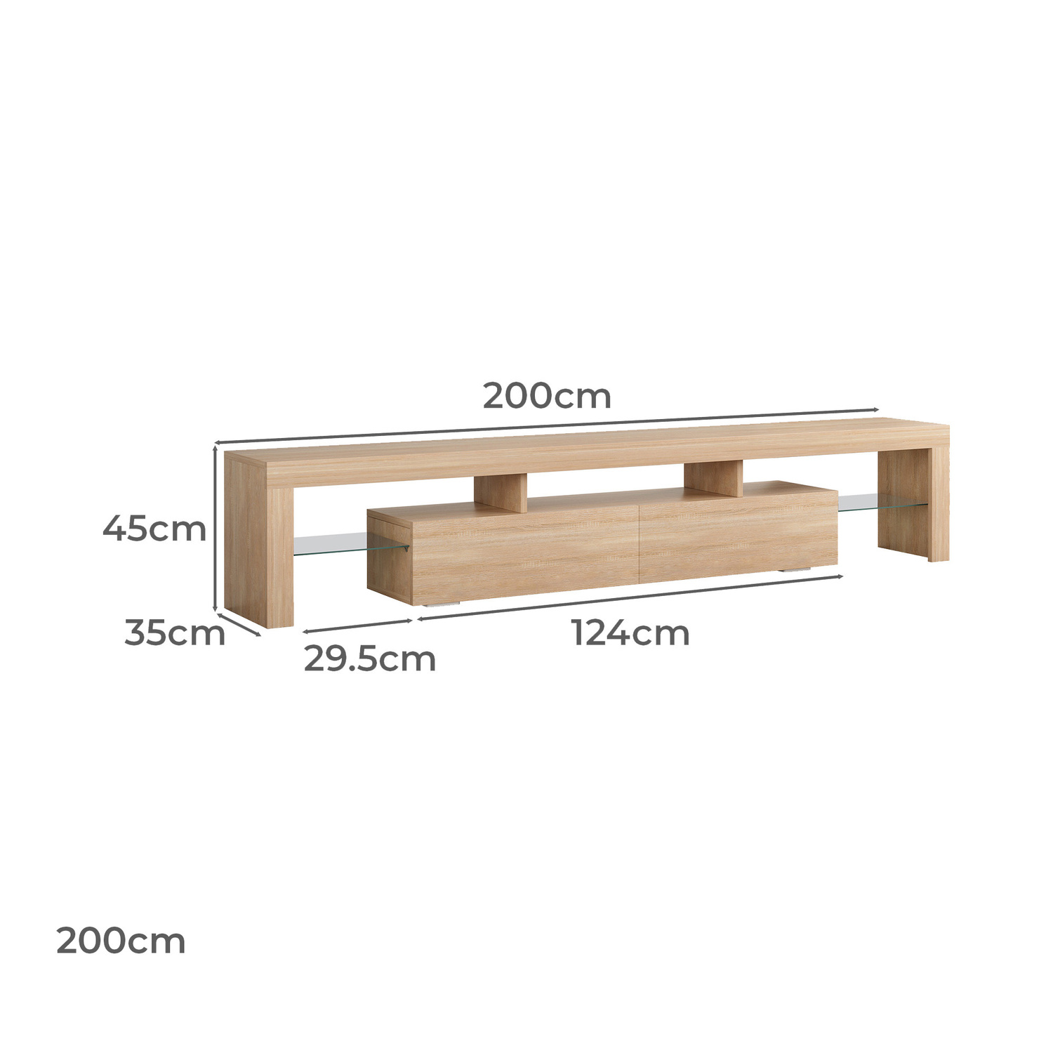 Caron LED Entertainment TV Unit