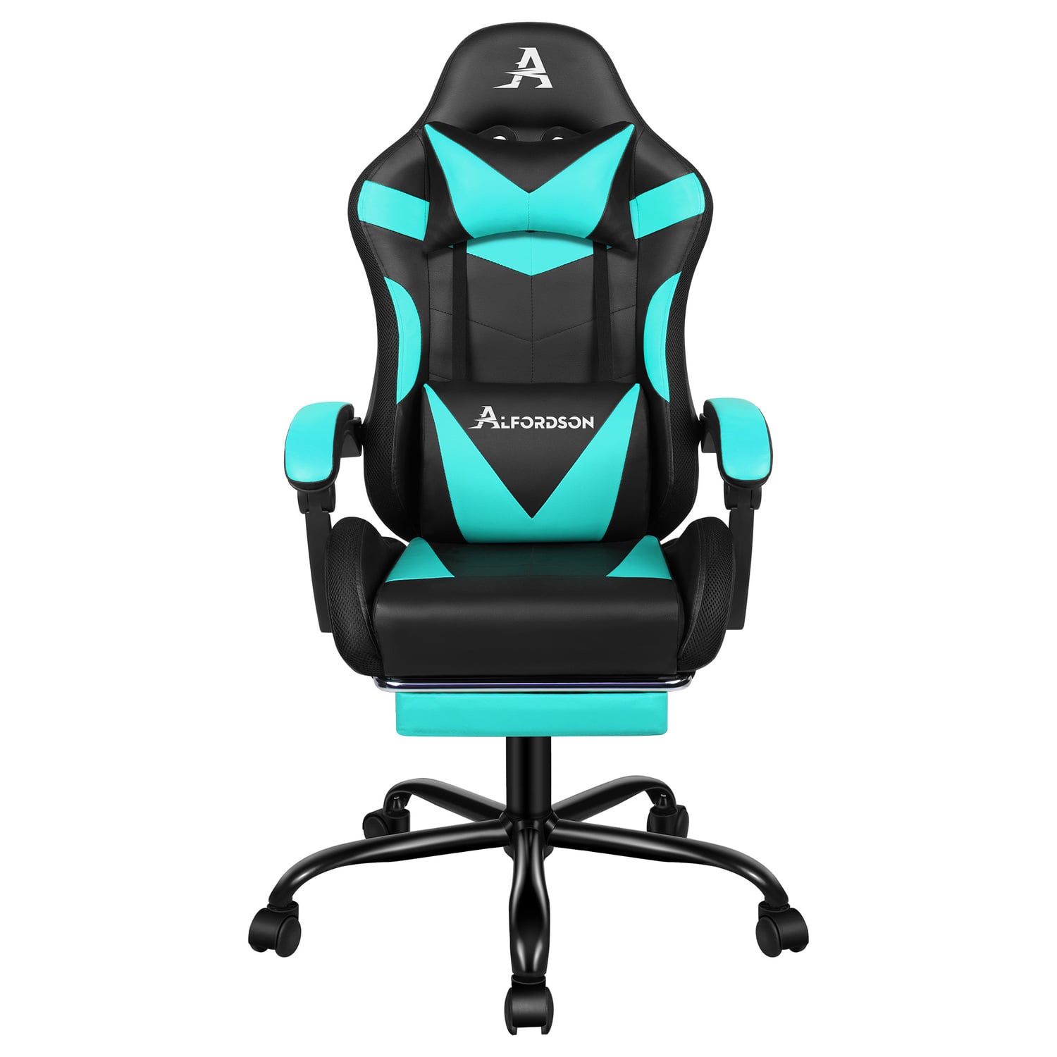 Delina LED Massage & Gaming Chair with Footrest